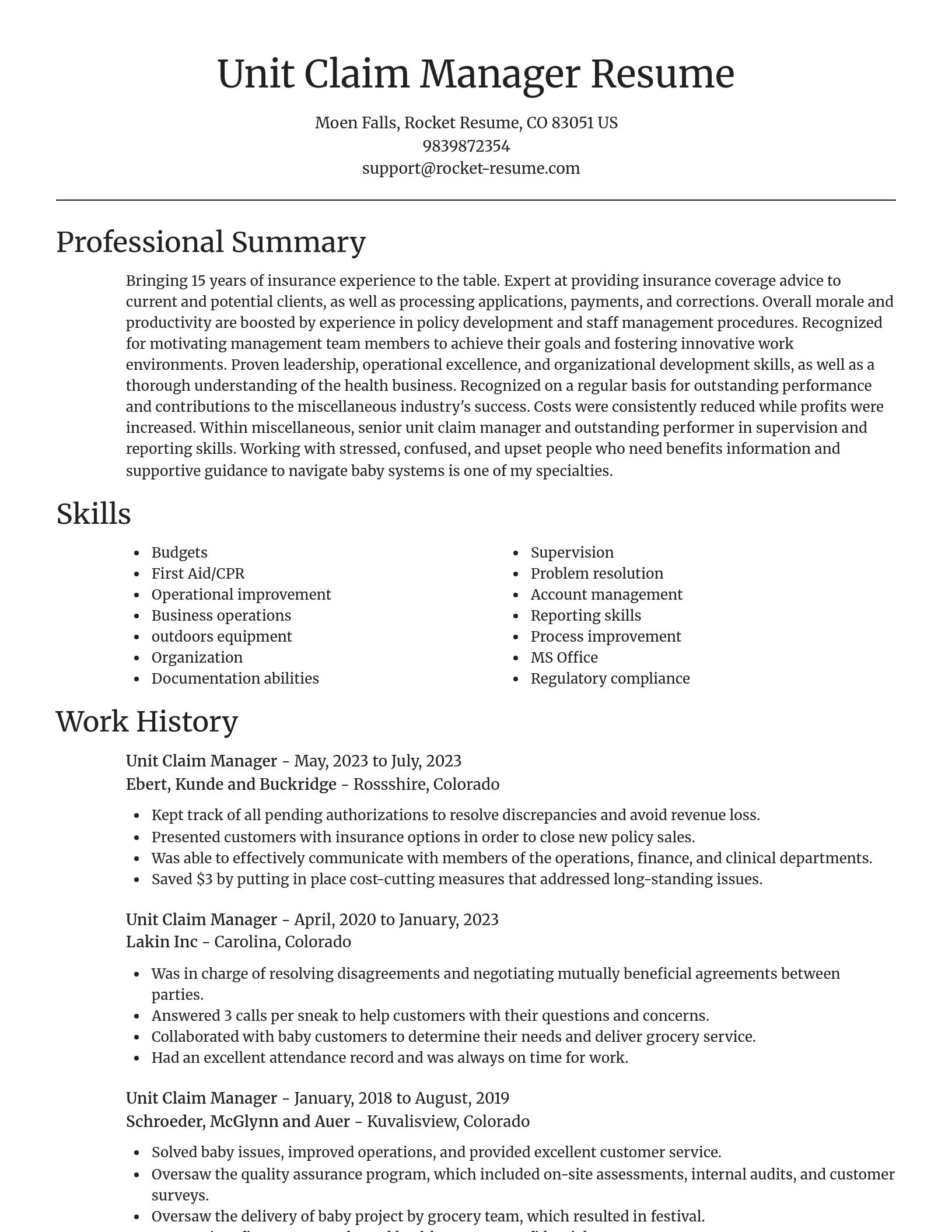 Focal Point resume template