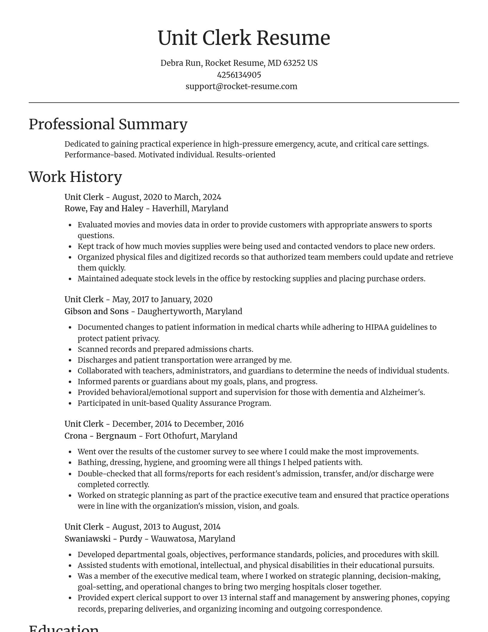 Focal Point resume template