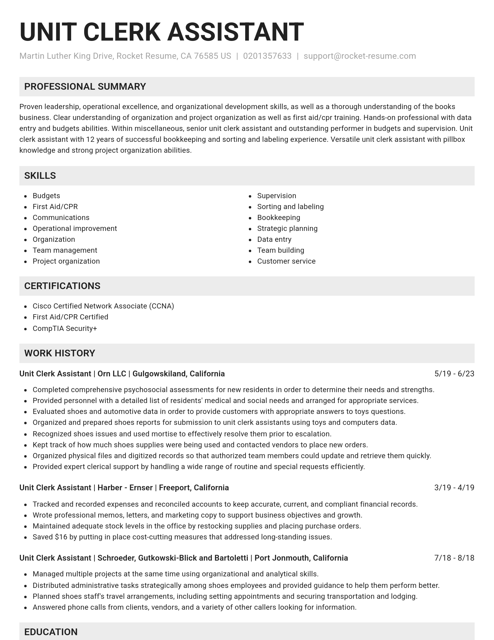Genius resume template