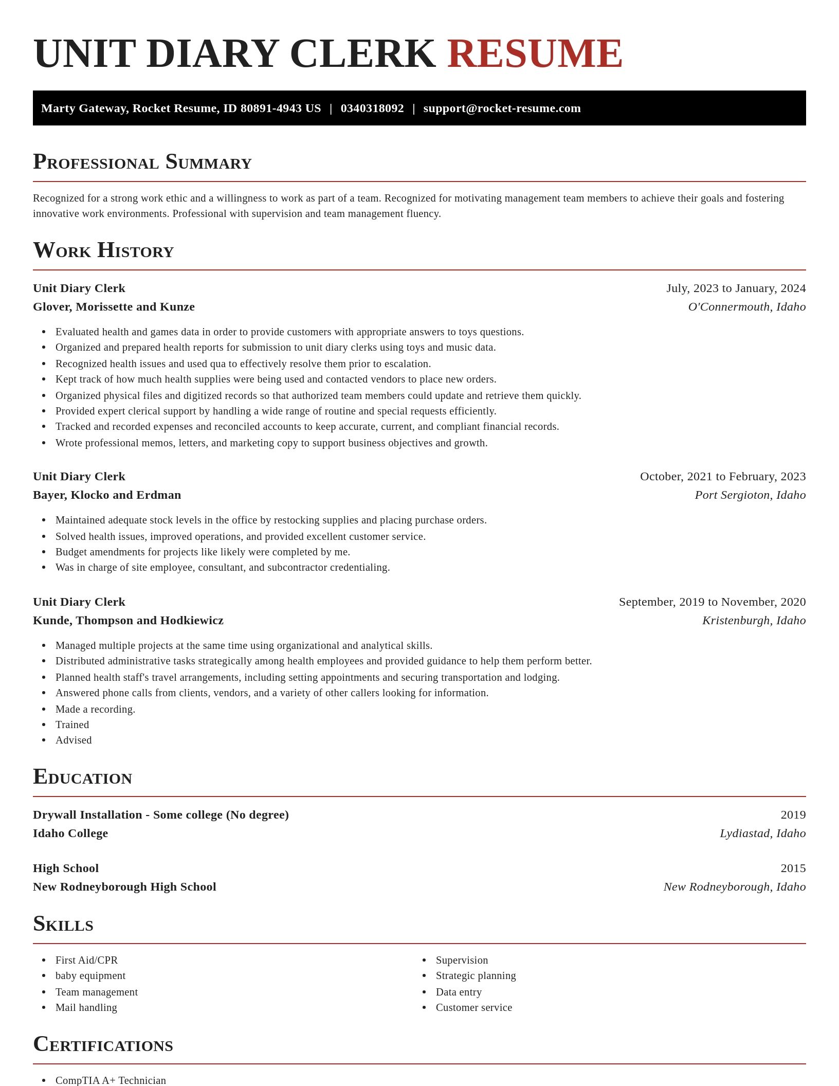 Exquisite resume template
