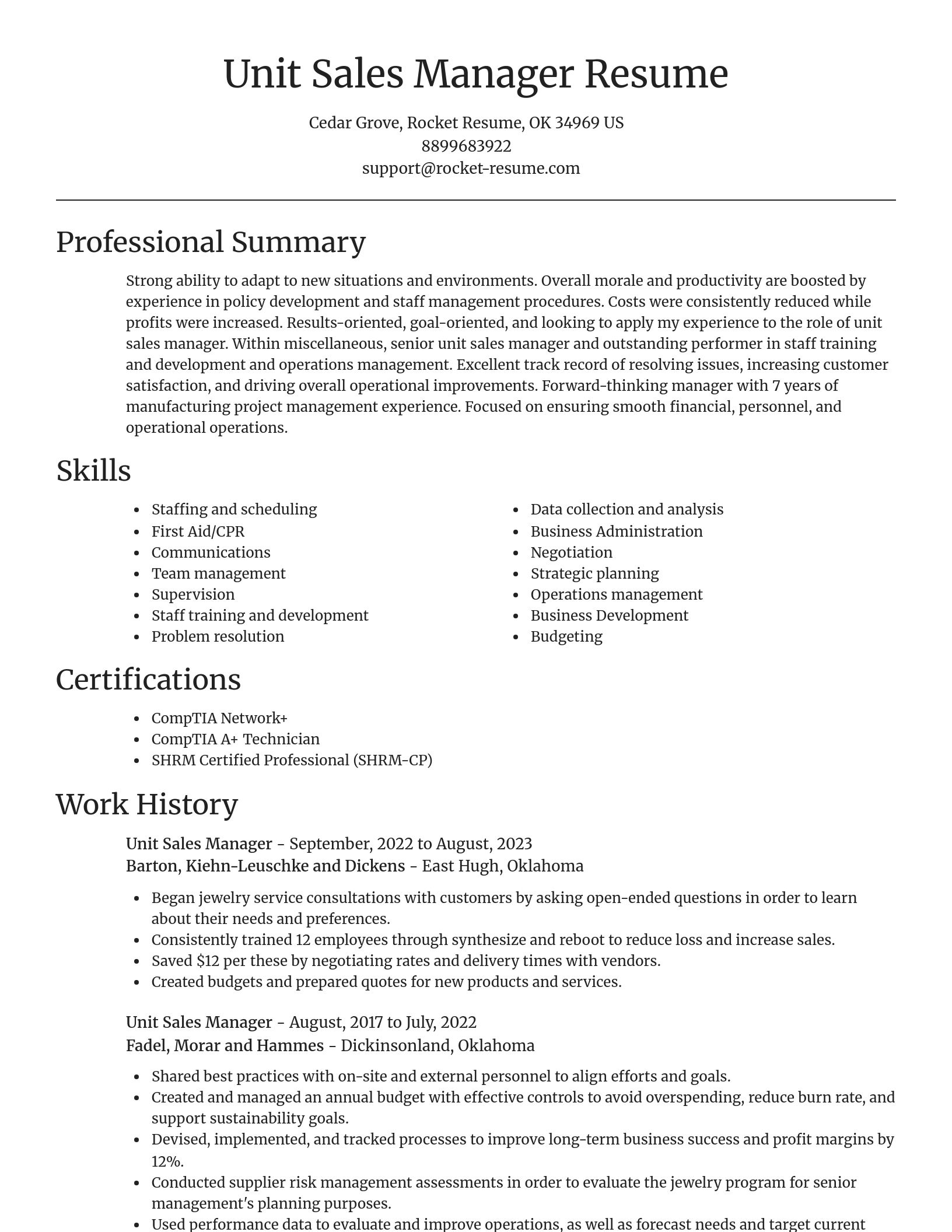 Focal Point resume template