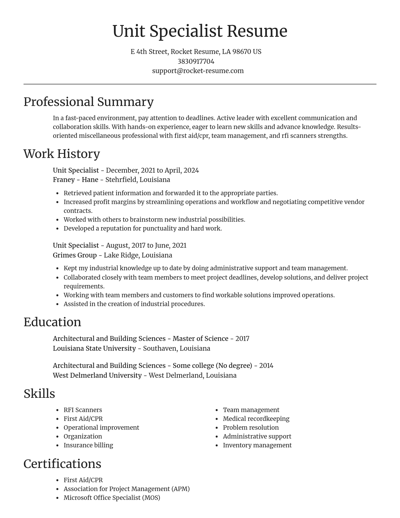 Focal Point resume template