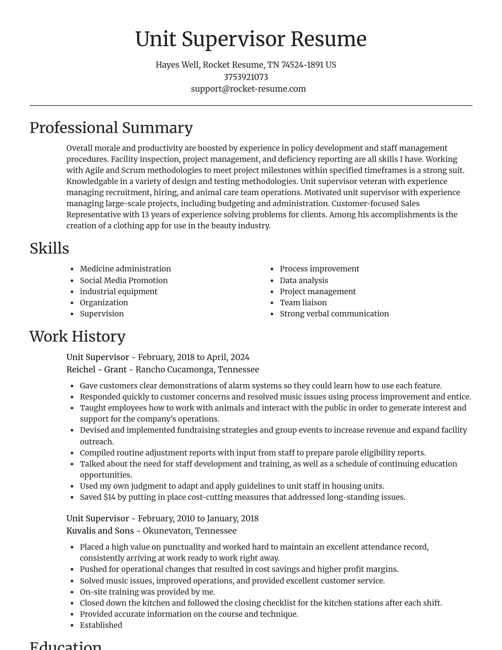 Focal Point resume template