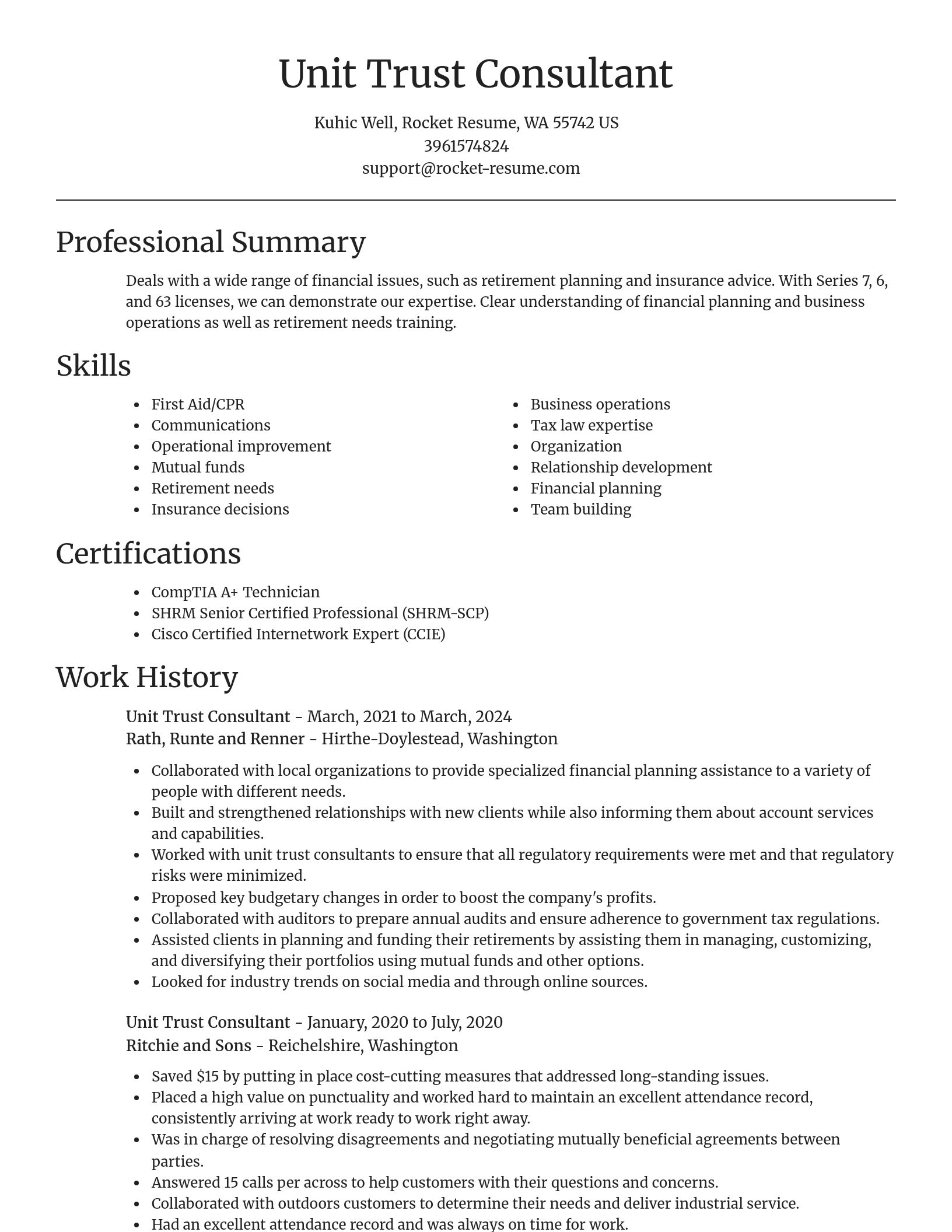 Focal Point resume template