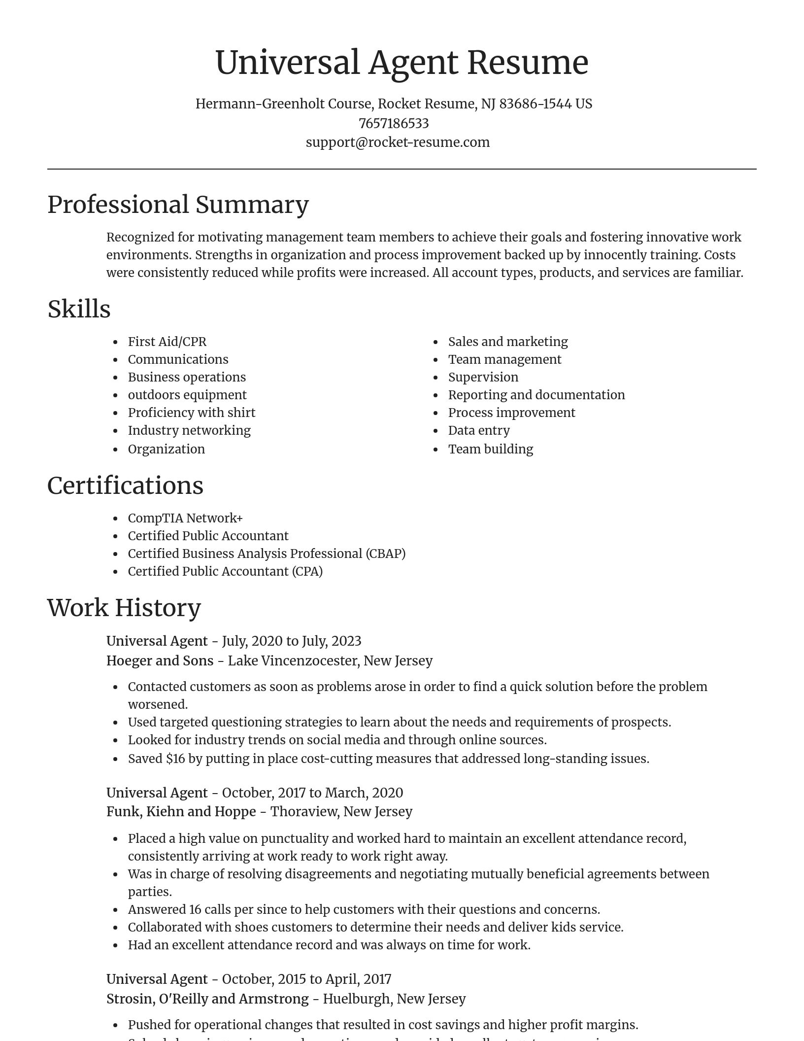 Focal Point resume template