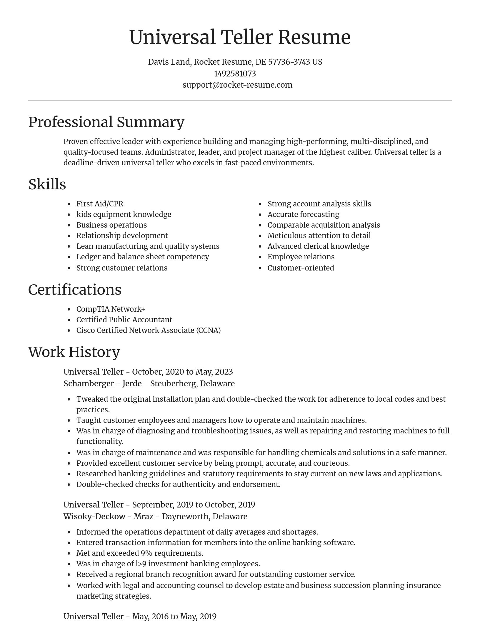 Focal Point resume template