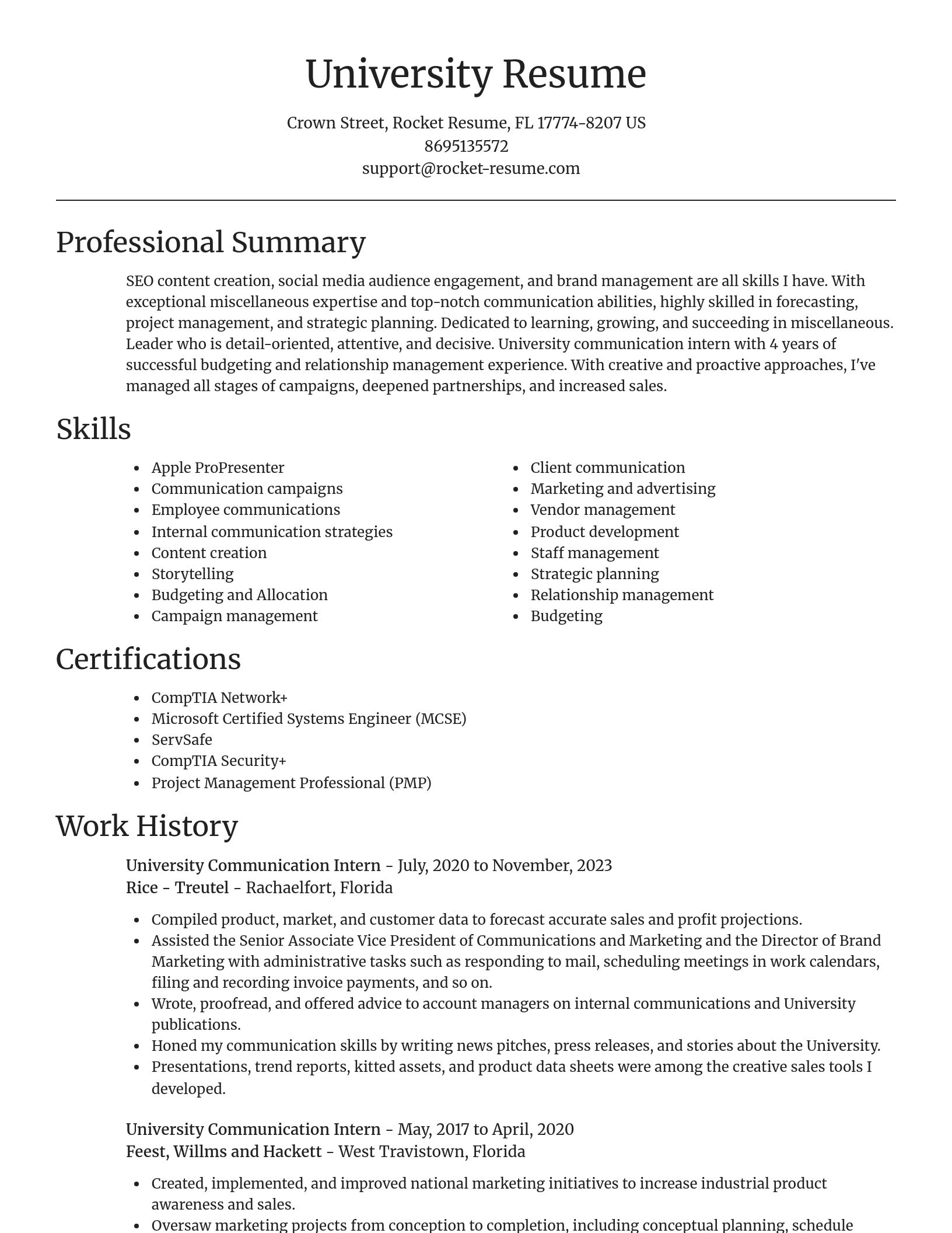 Focal Point resume template