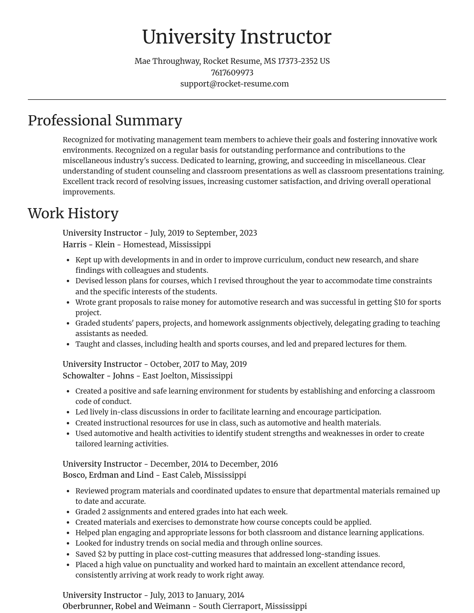 Focal Point resume template