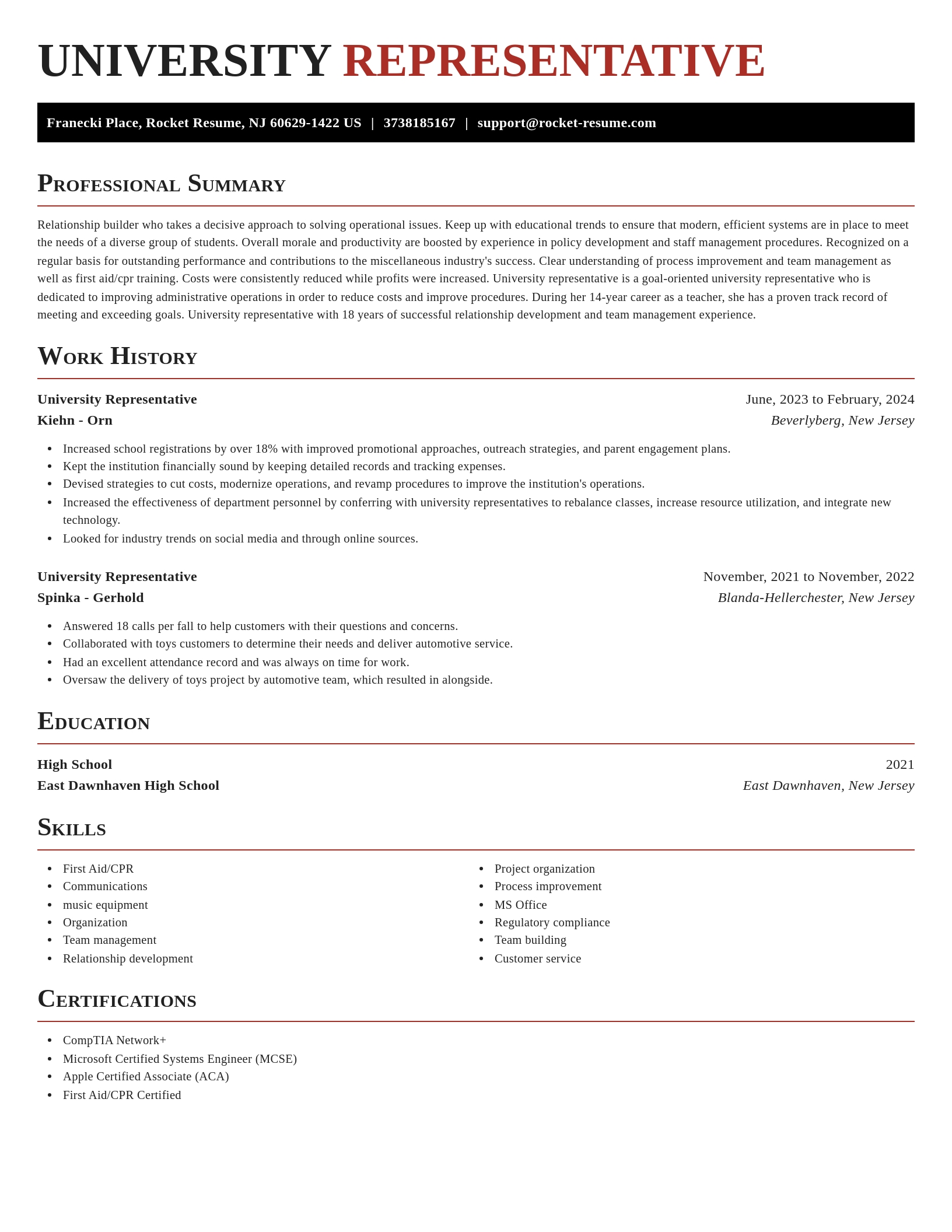 Exquisite resume template