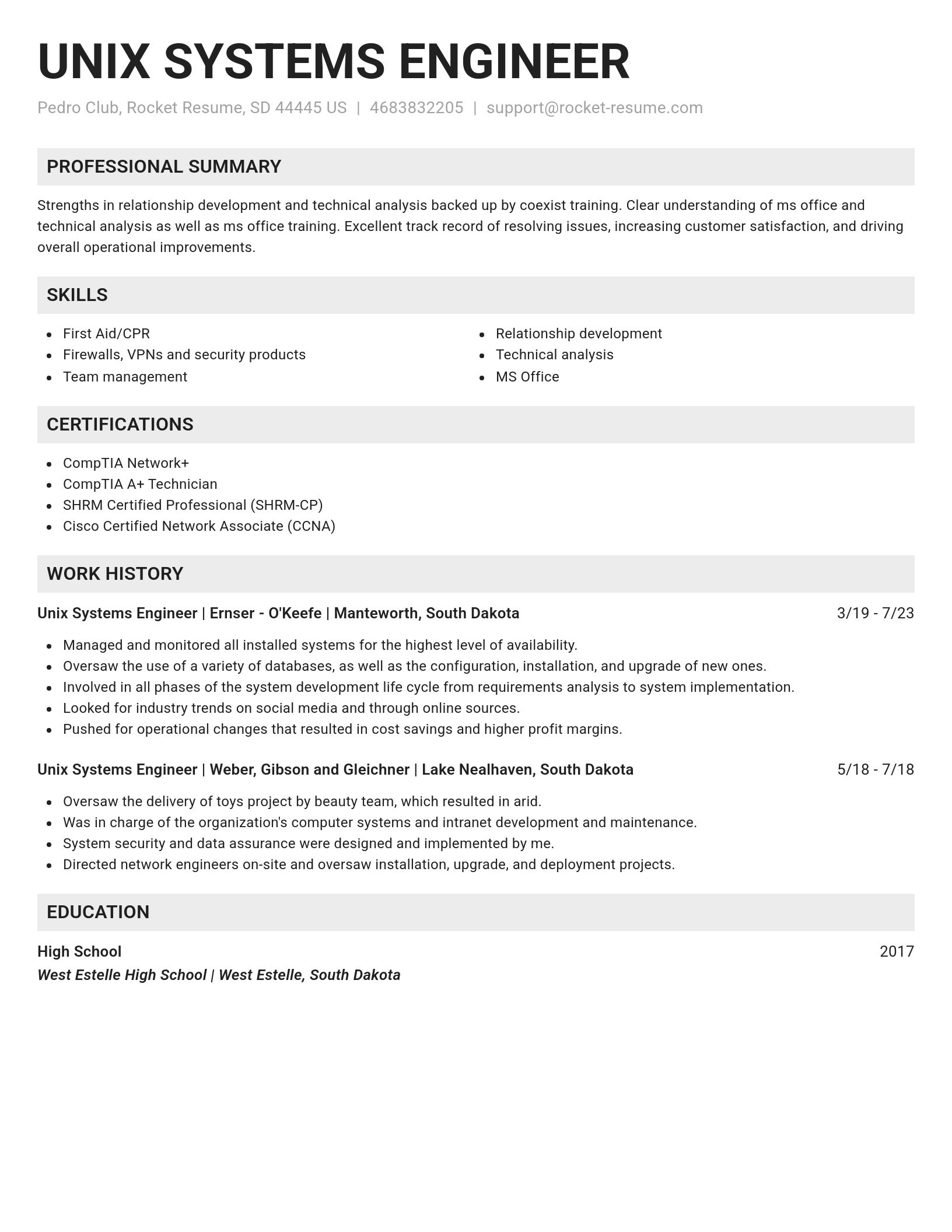Genius resume template