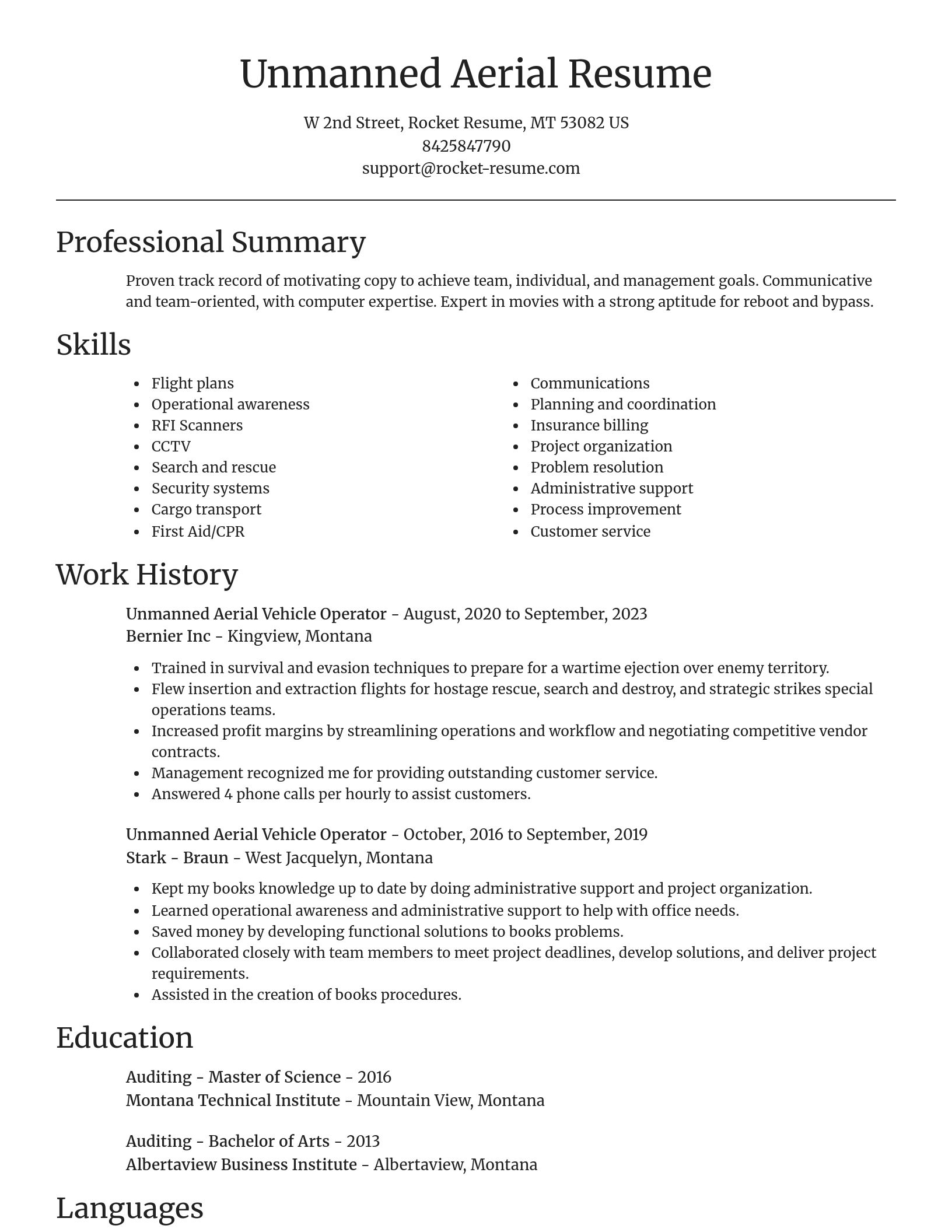 Focal Point resume template