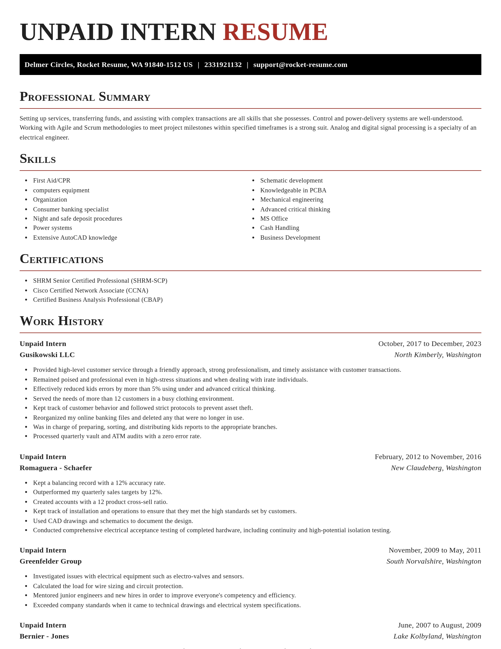 Exquisite resume template