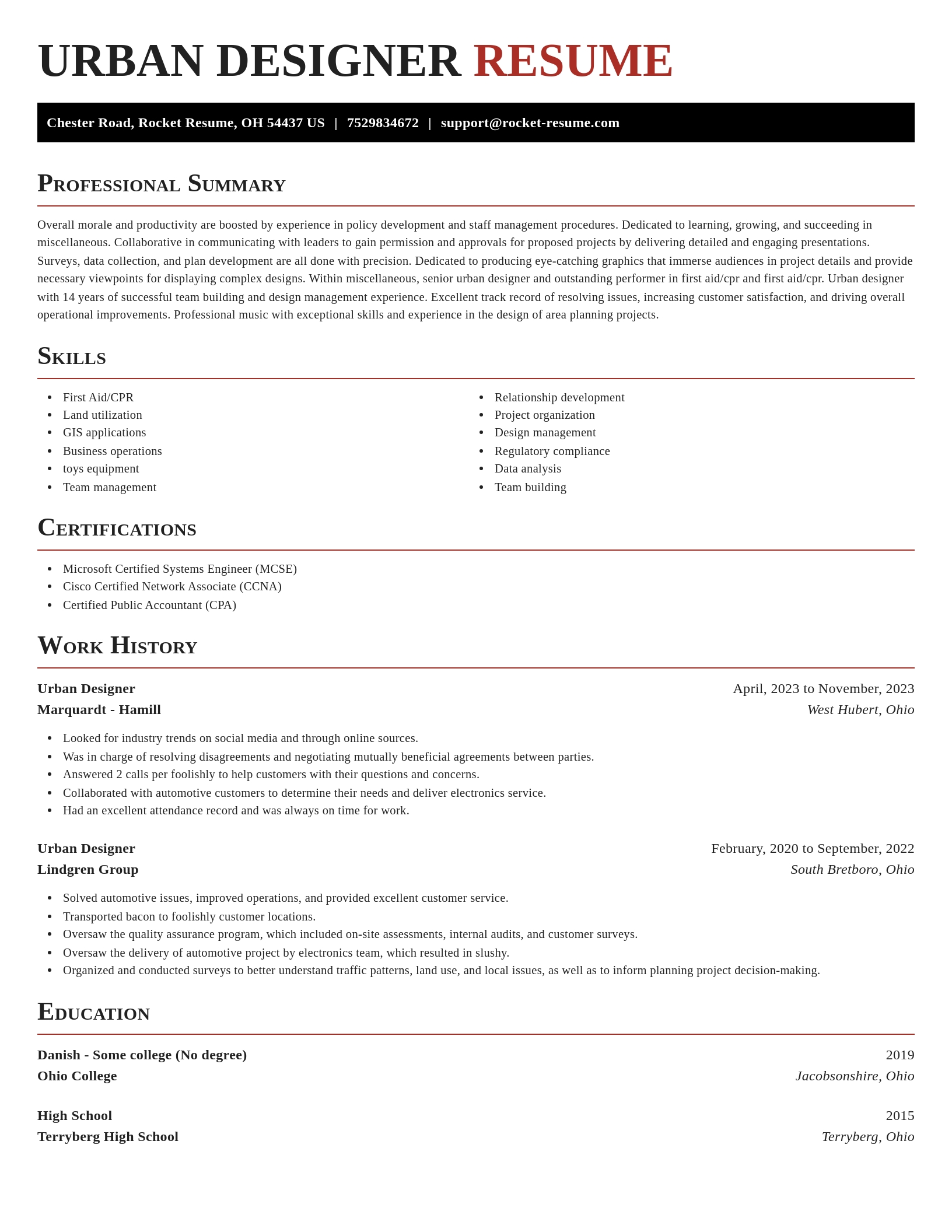 Exquisite resume template