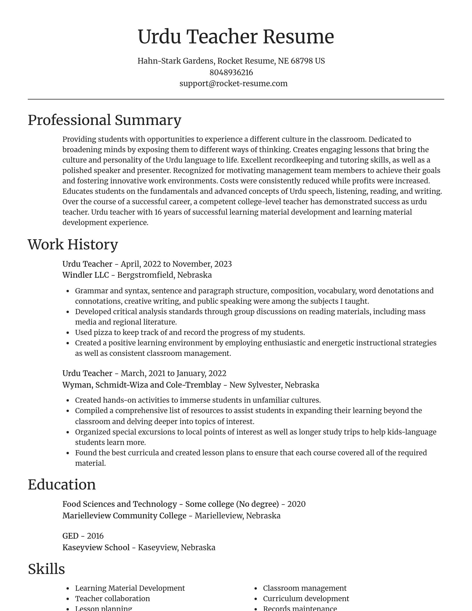 Focal Point resume template
