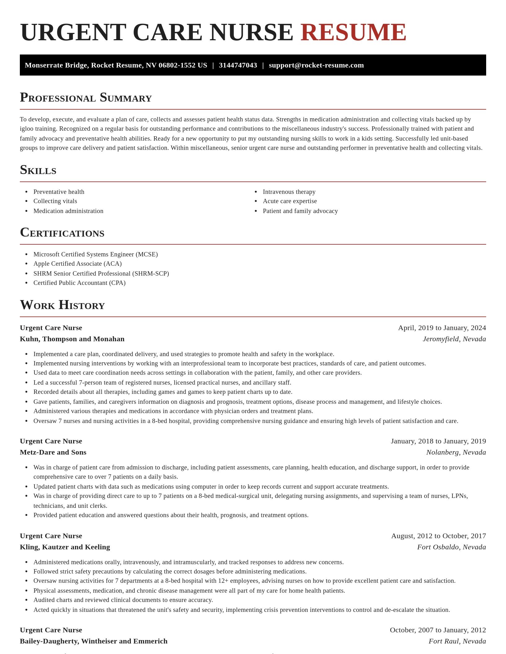 Exquisite resume template