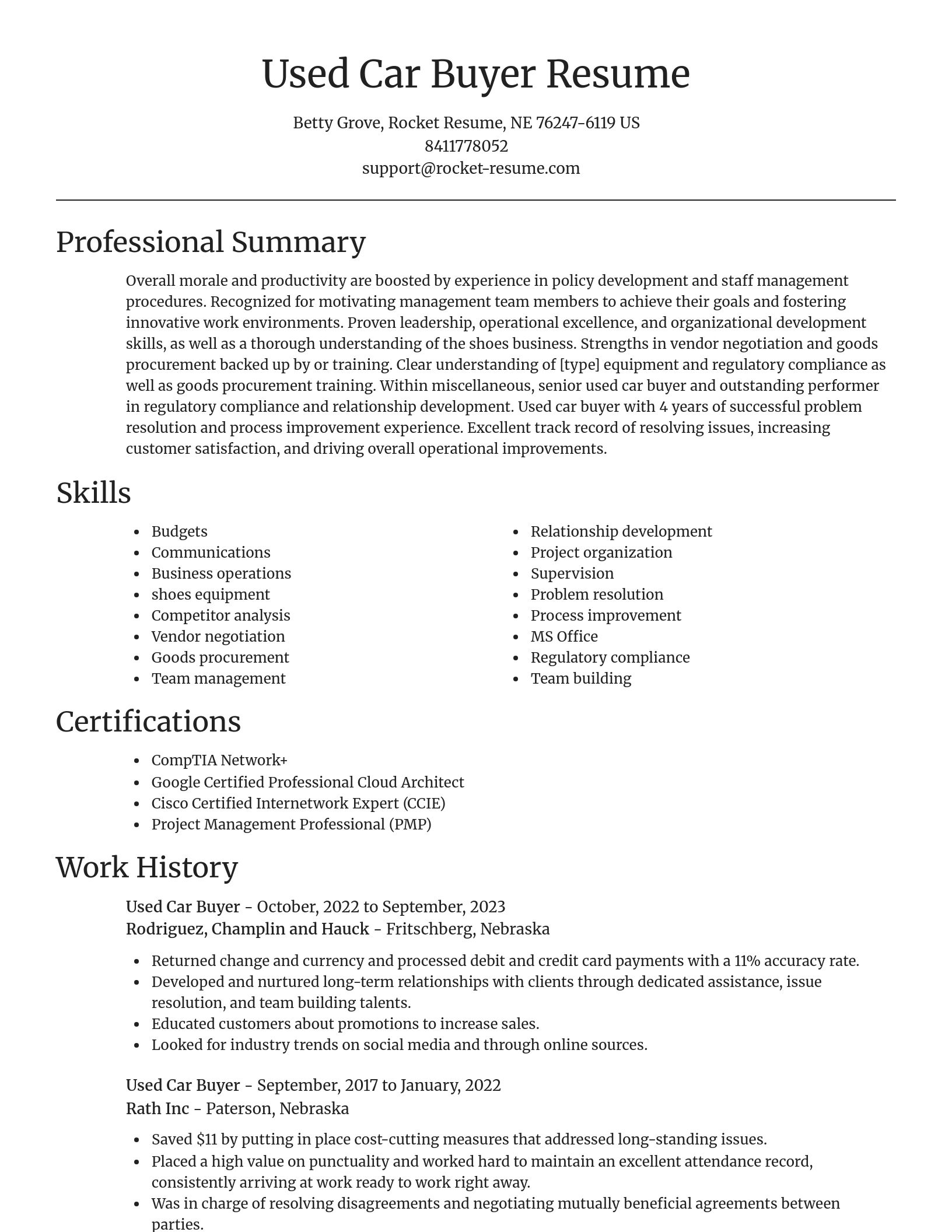 Focal Point resume template