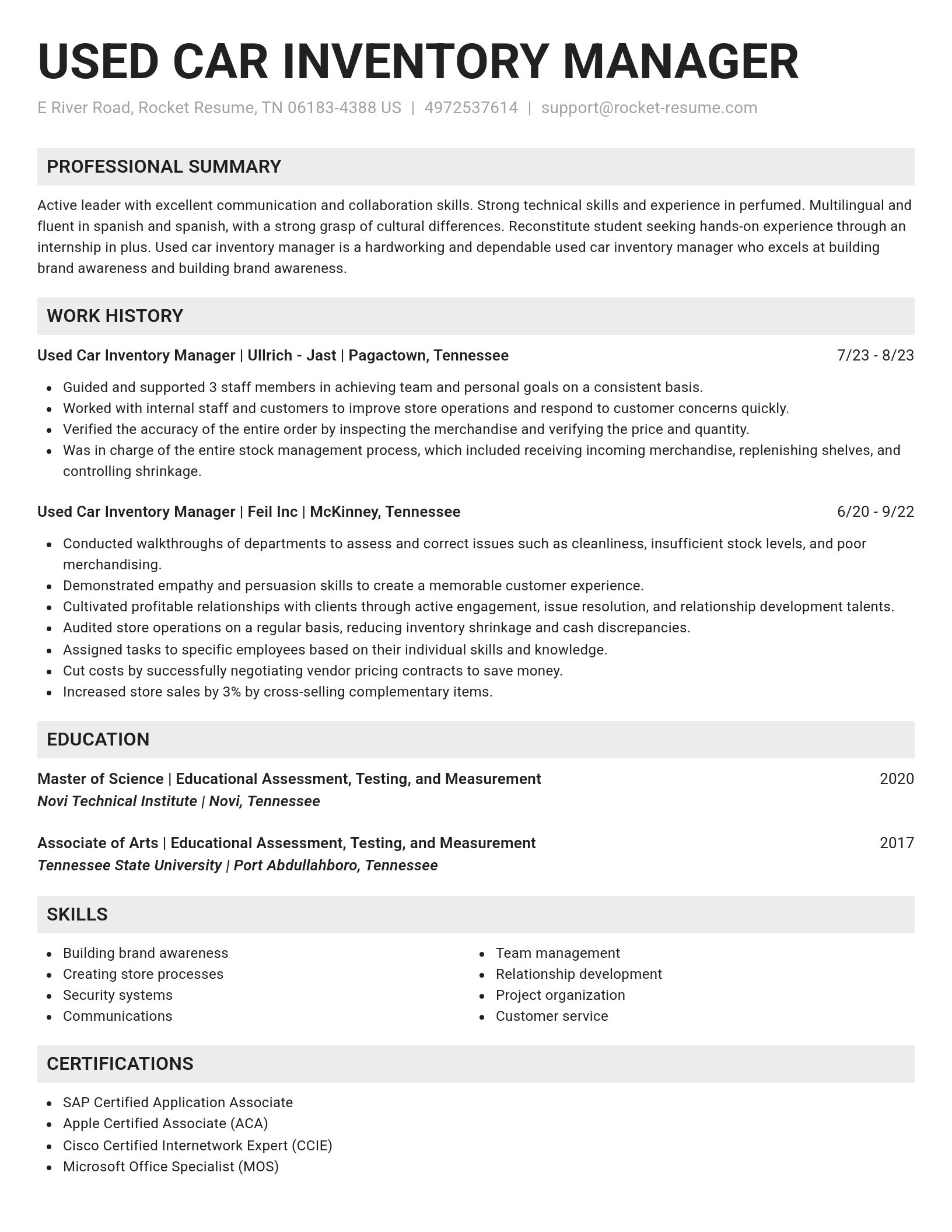 Genius resume template