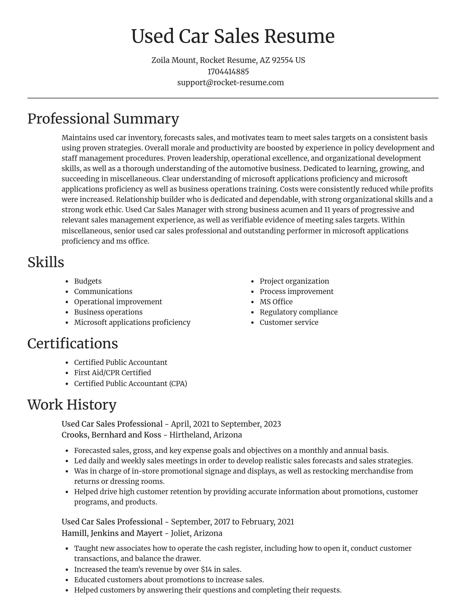 Focal Point resume template