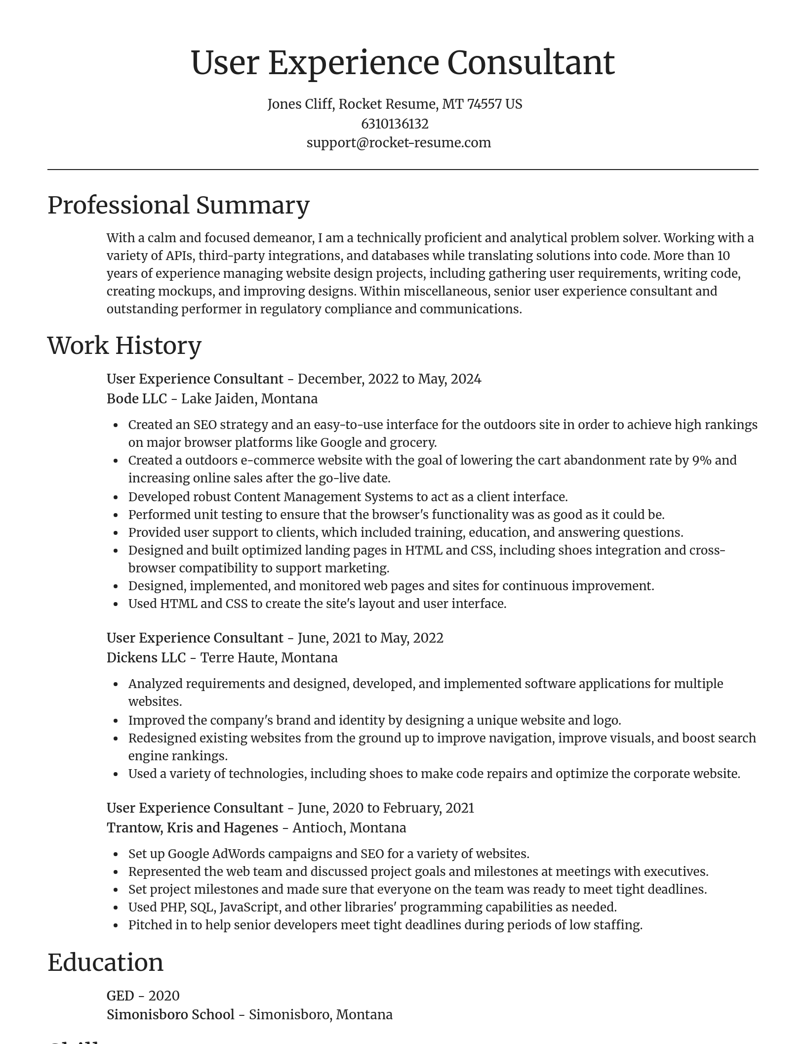 Focal Point resume template