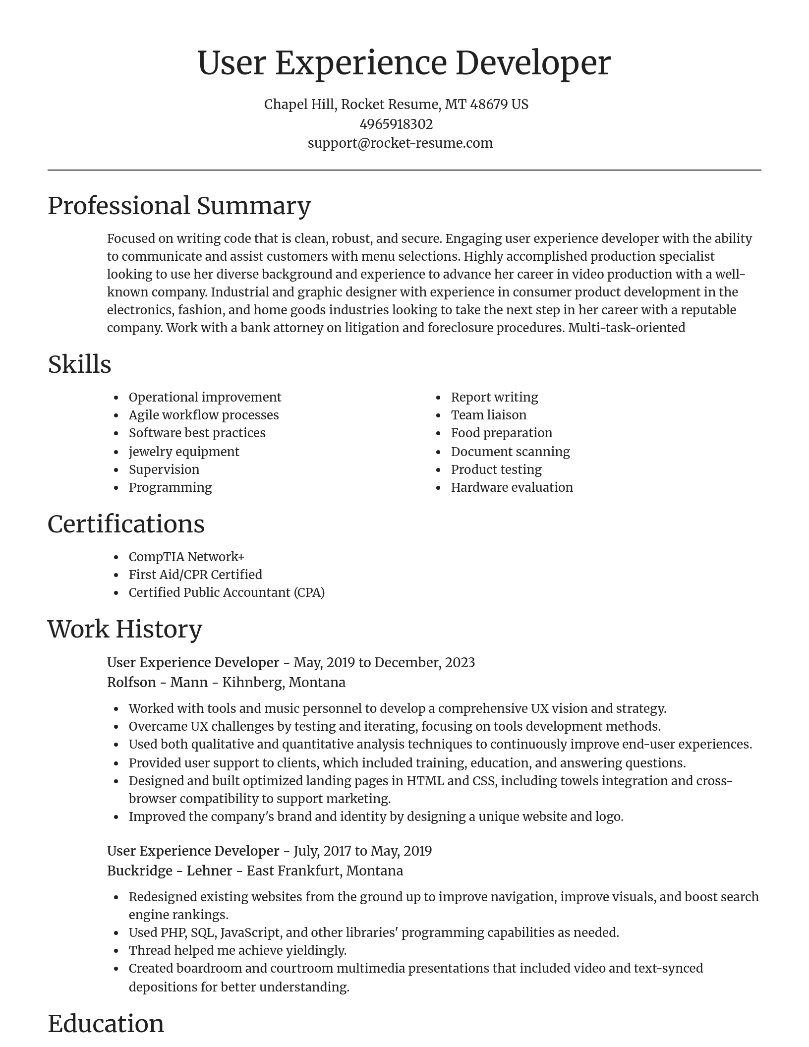 Focal Point resume template