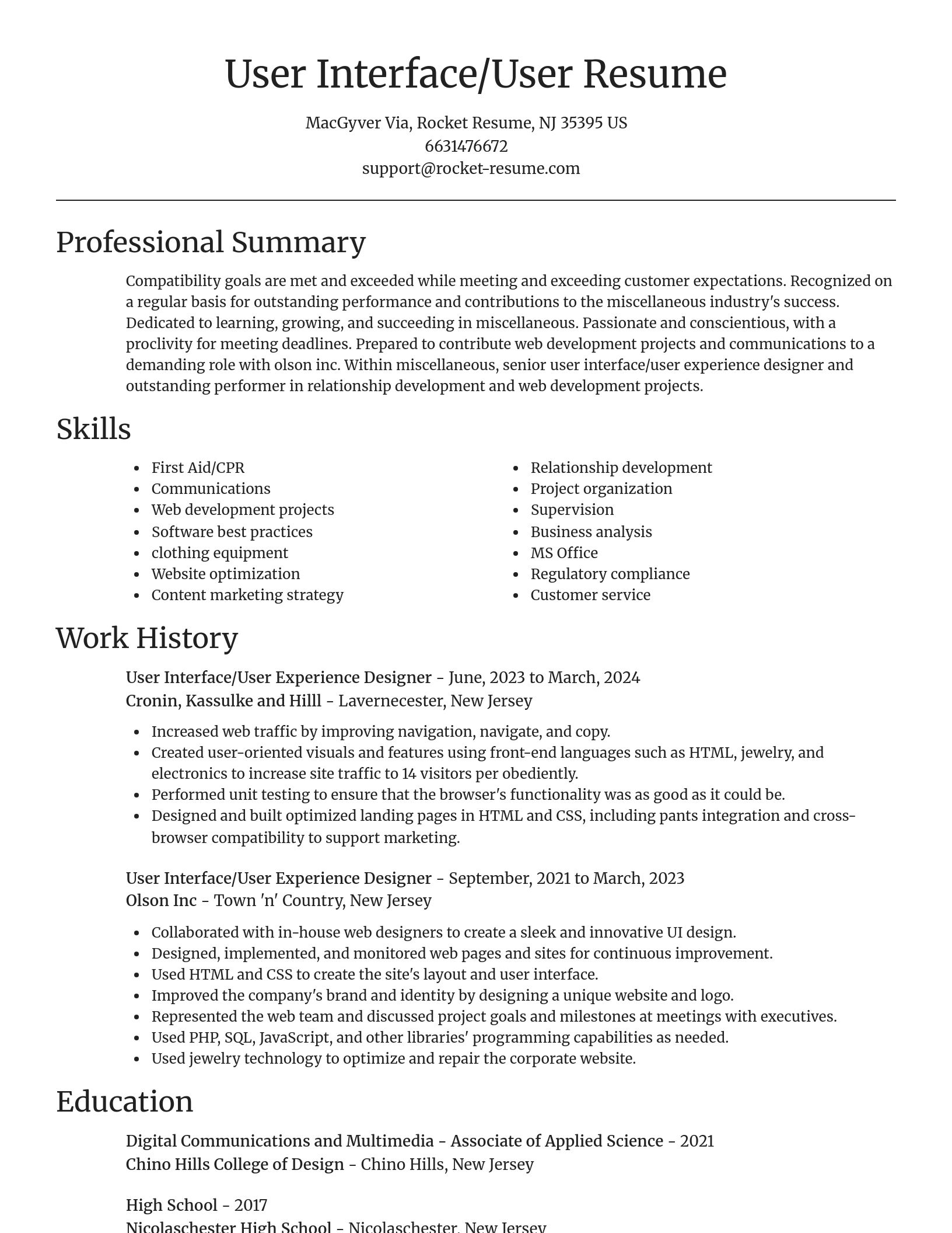 Focal Point resume template