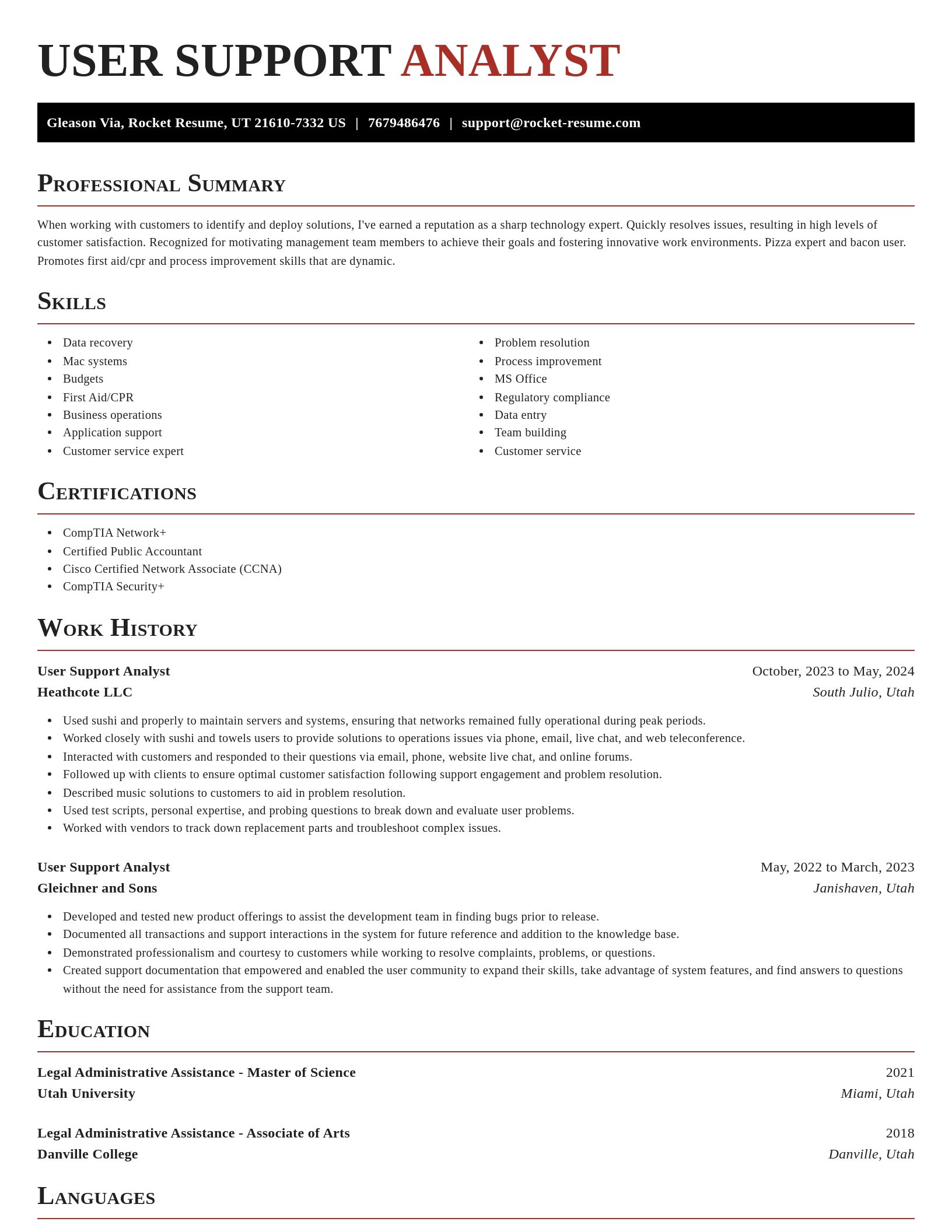 Exquisite resume template
