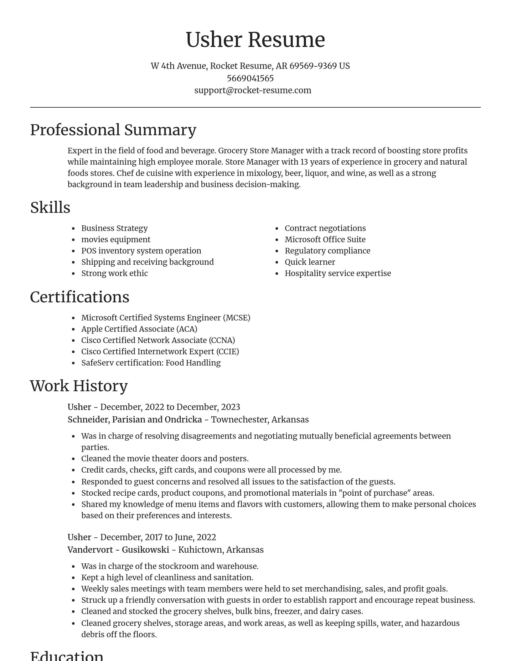 Focal Point resume template