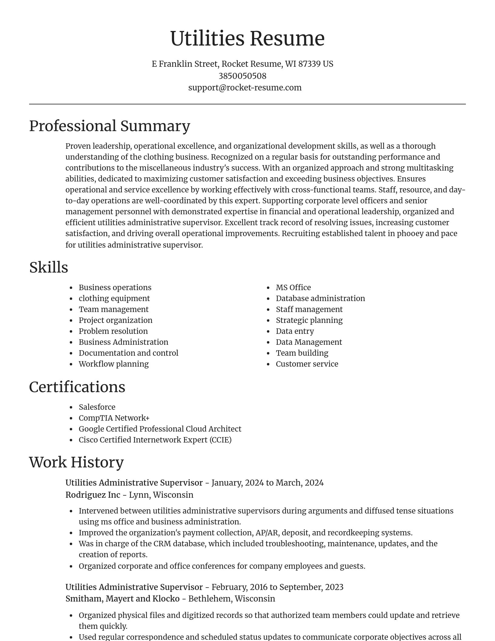 Focal Point resume template