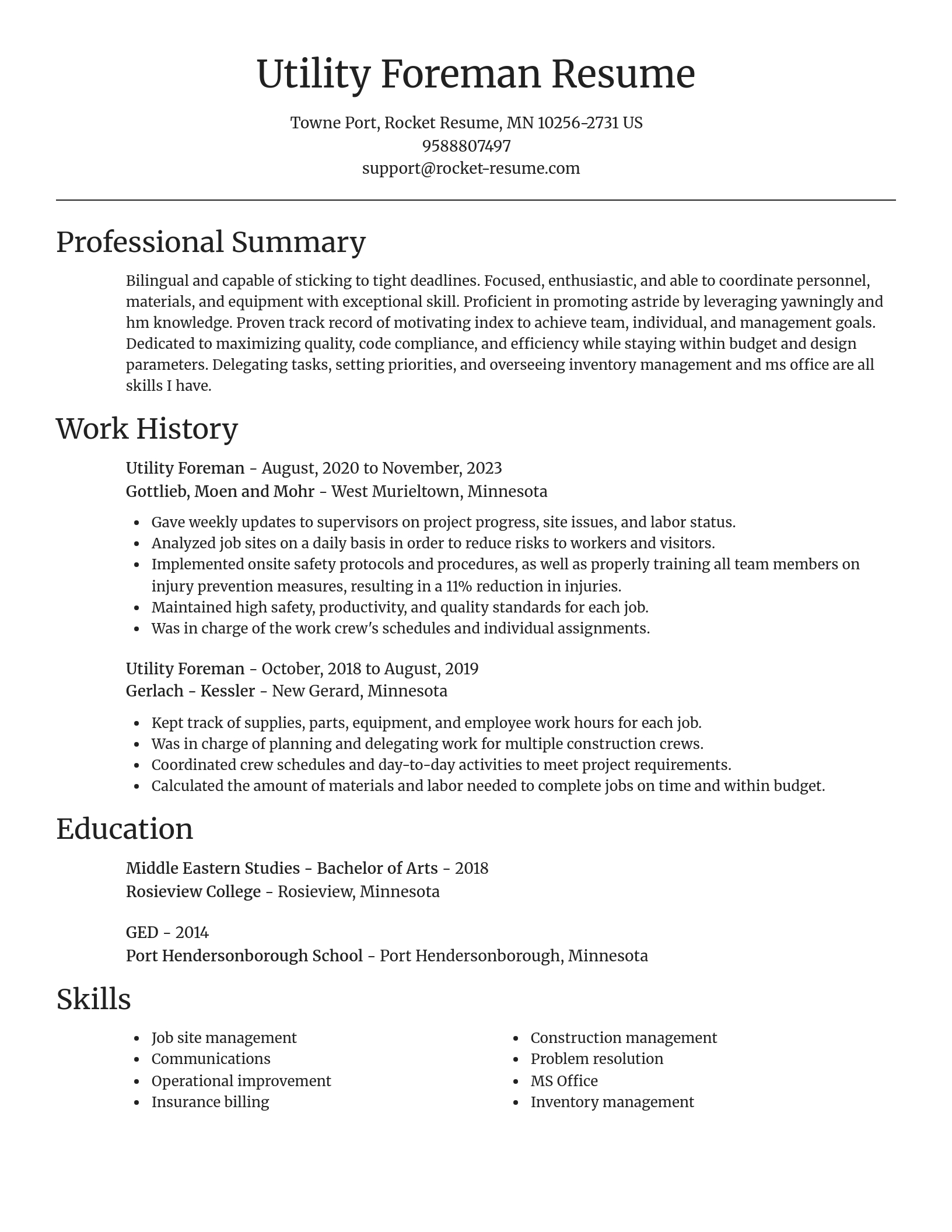 Focal Point resume template