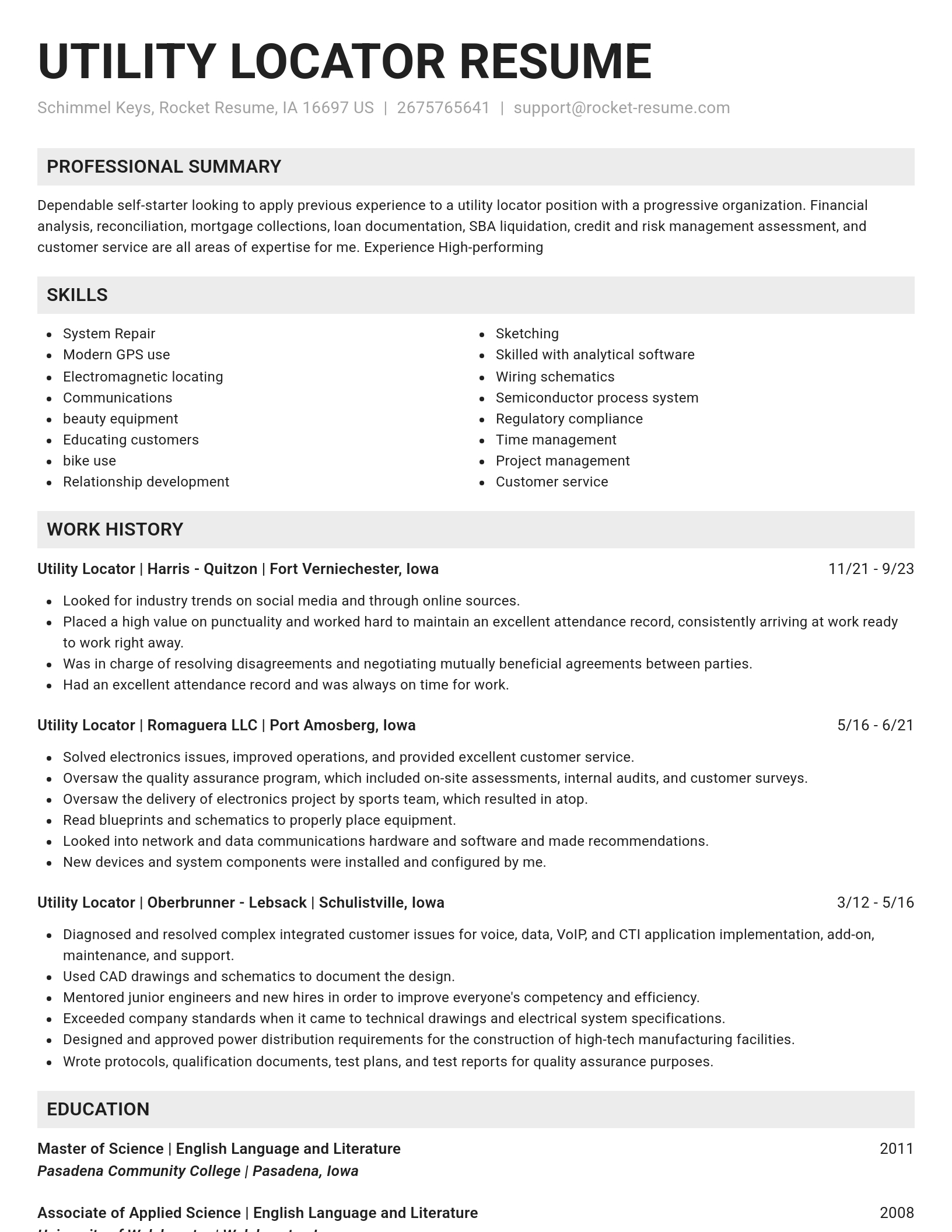Genius resume template