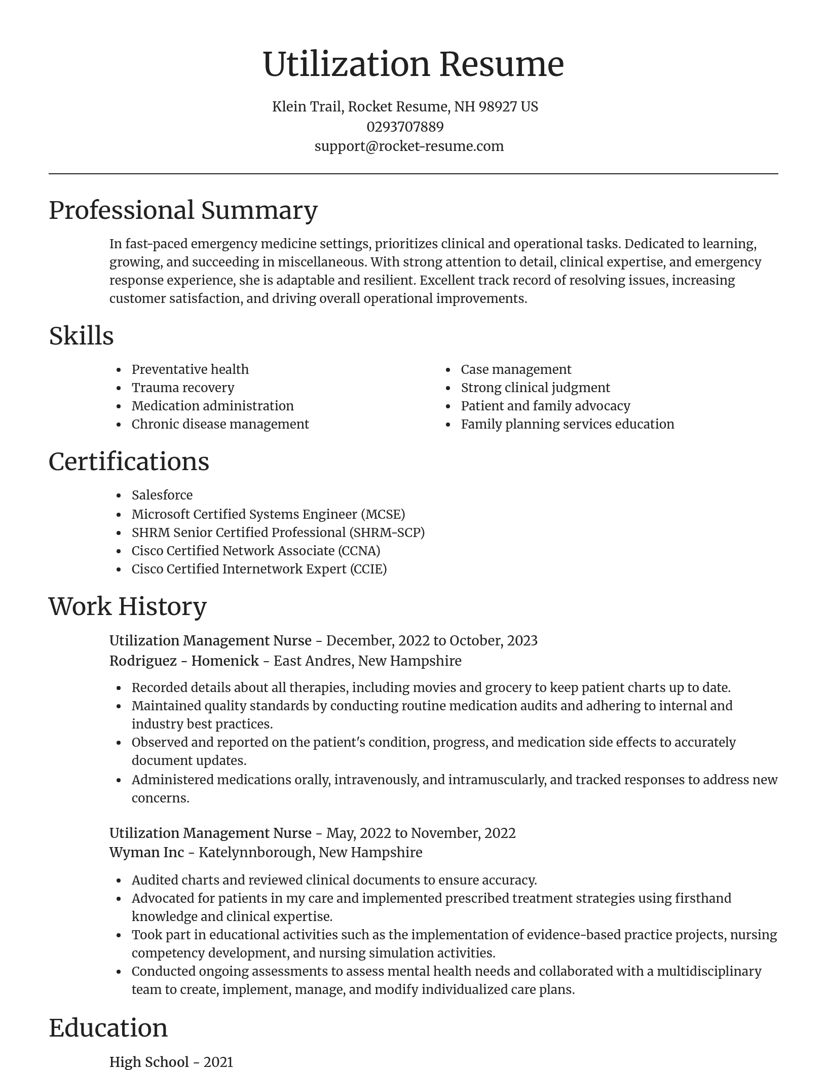 Focal Point resume template