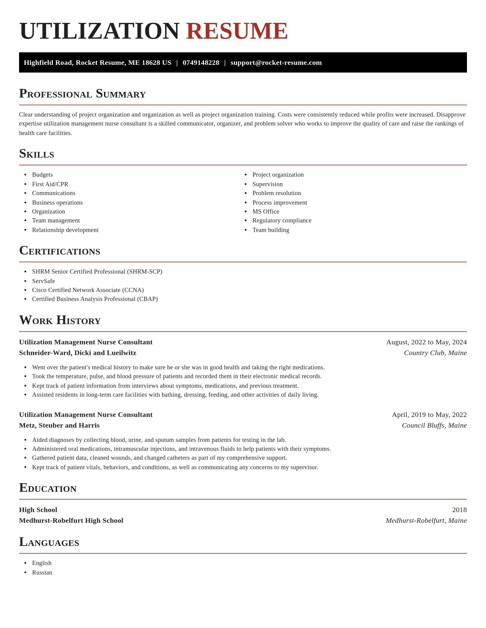 Exquisite resume template