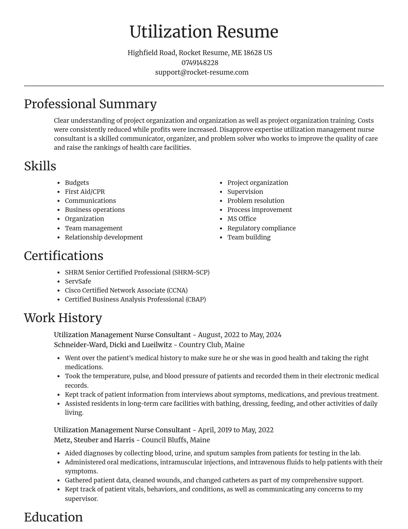 Focal Point resume template
