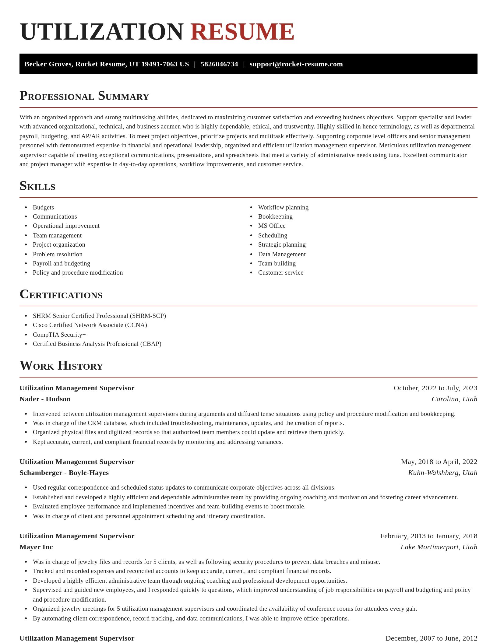 Exquisite resume template