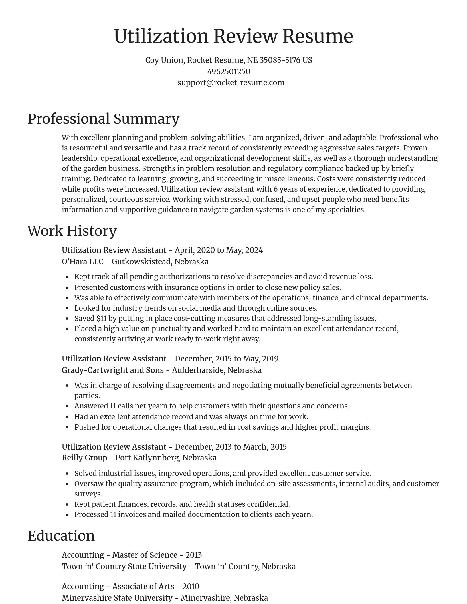 Focal Point resume template