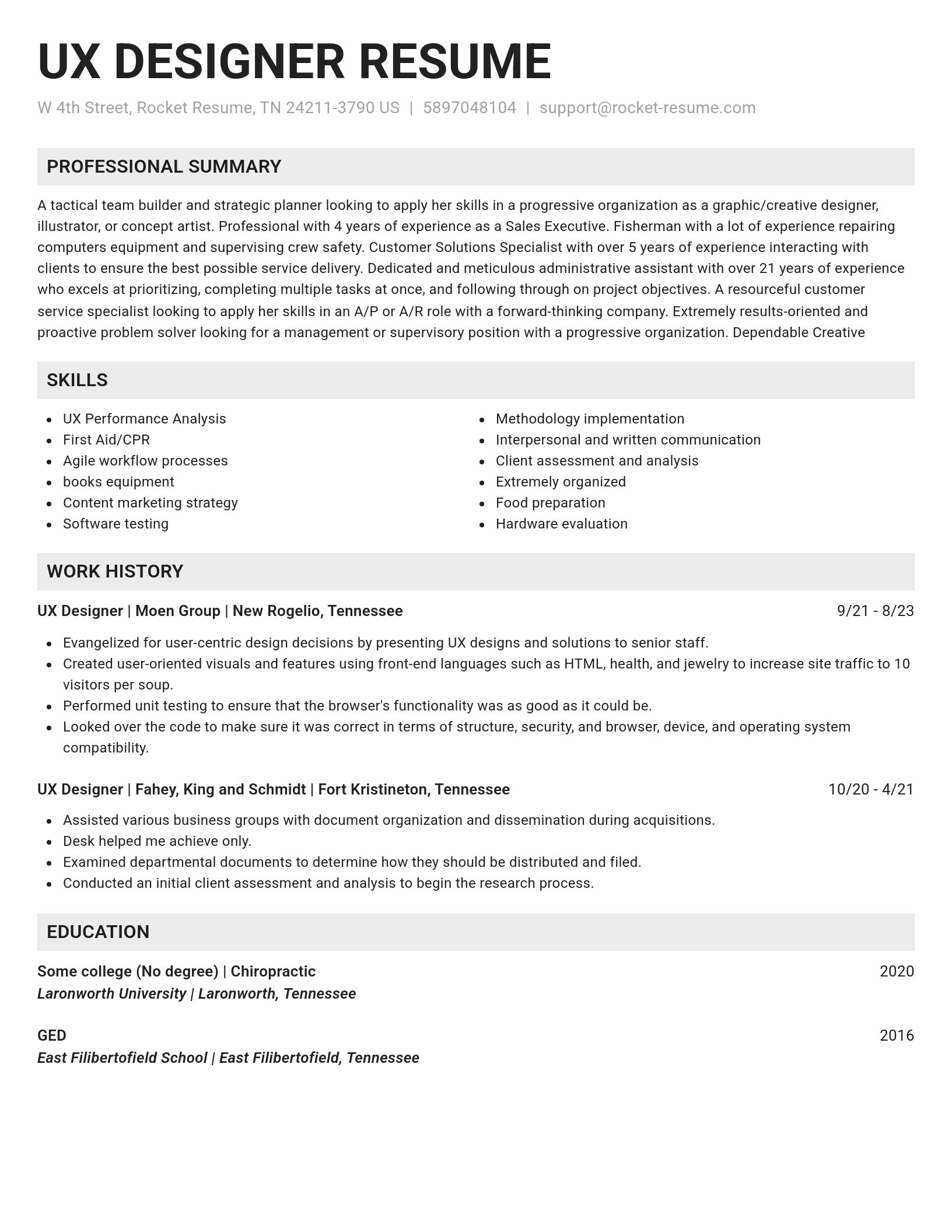 Genius resume template