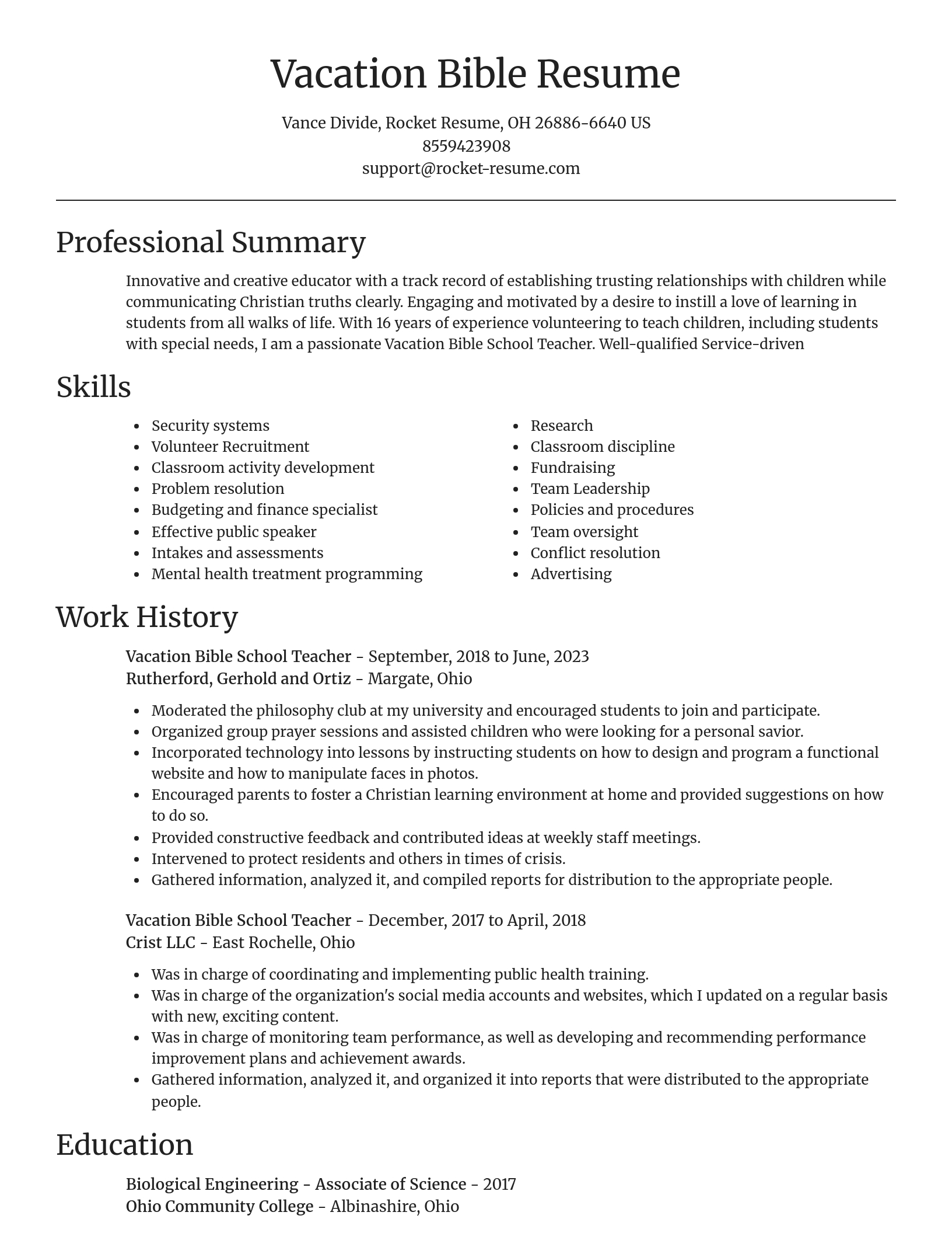Focal Point resume template