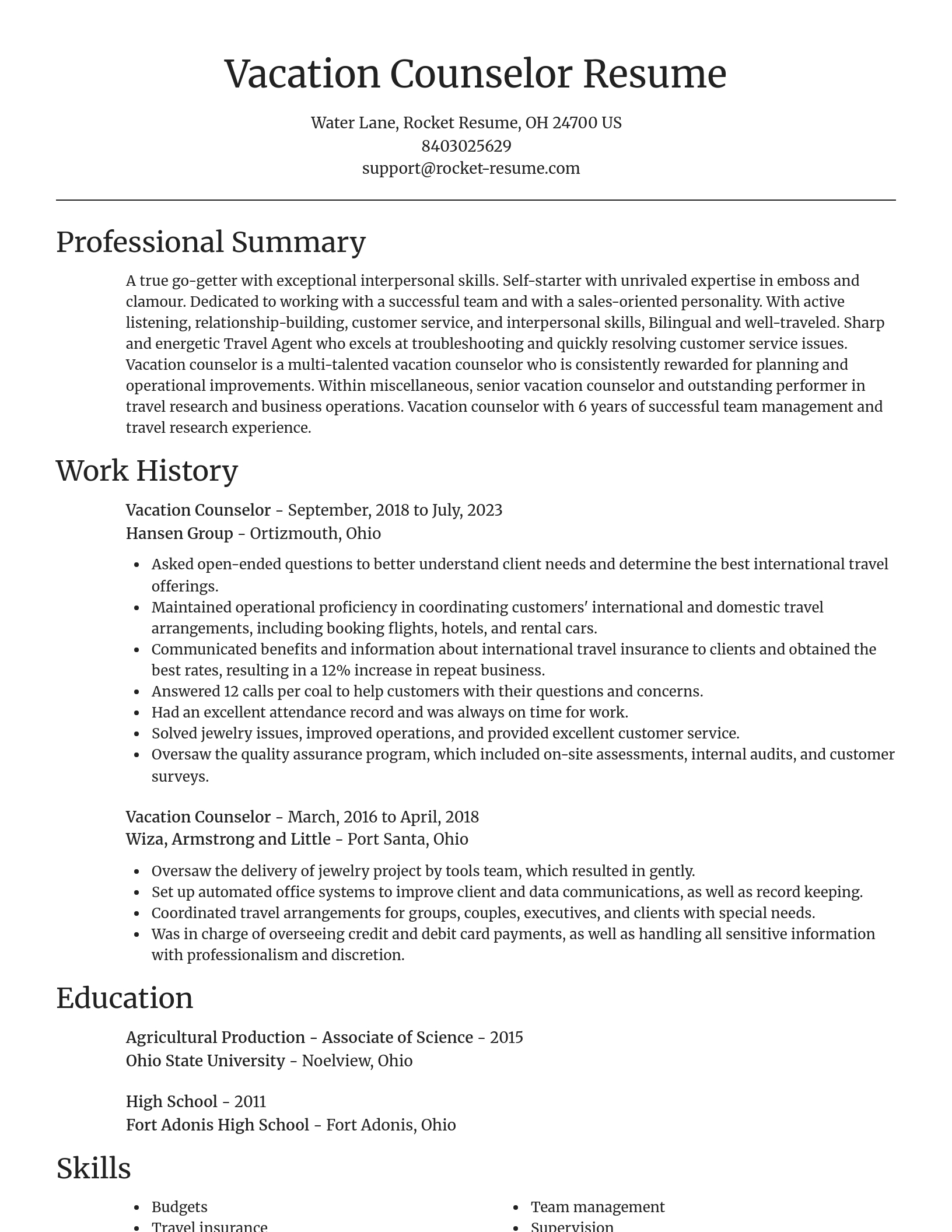 Focal Point resume template
