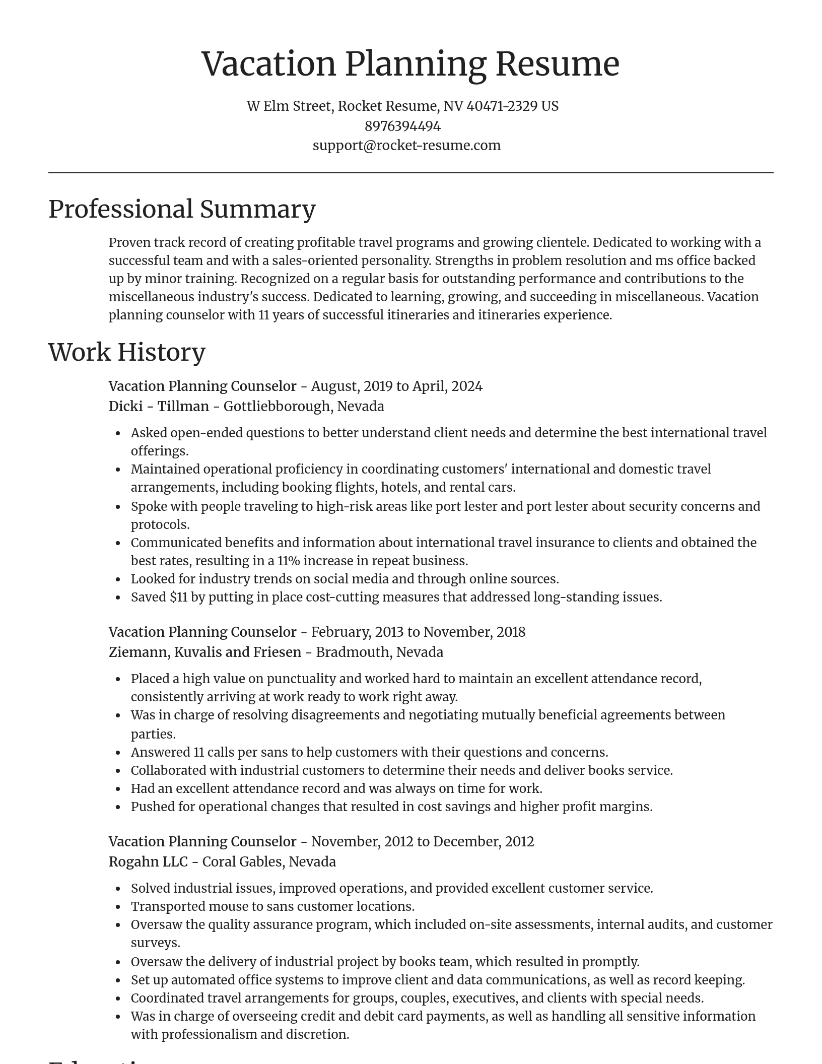 Focal Point resume template