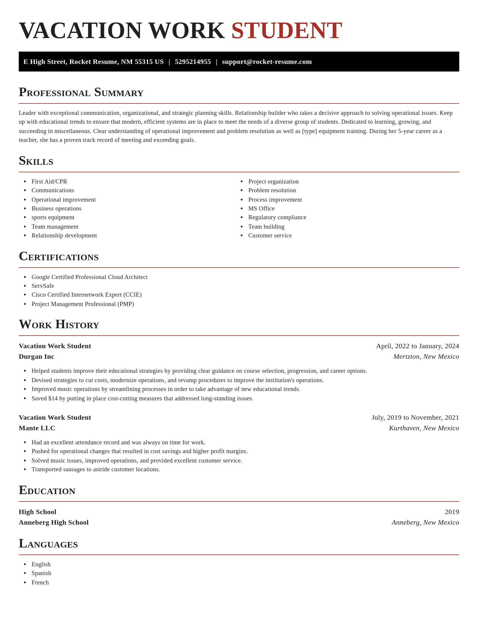 Exquisite resume template
