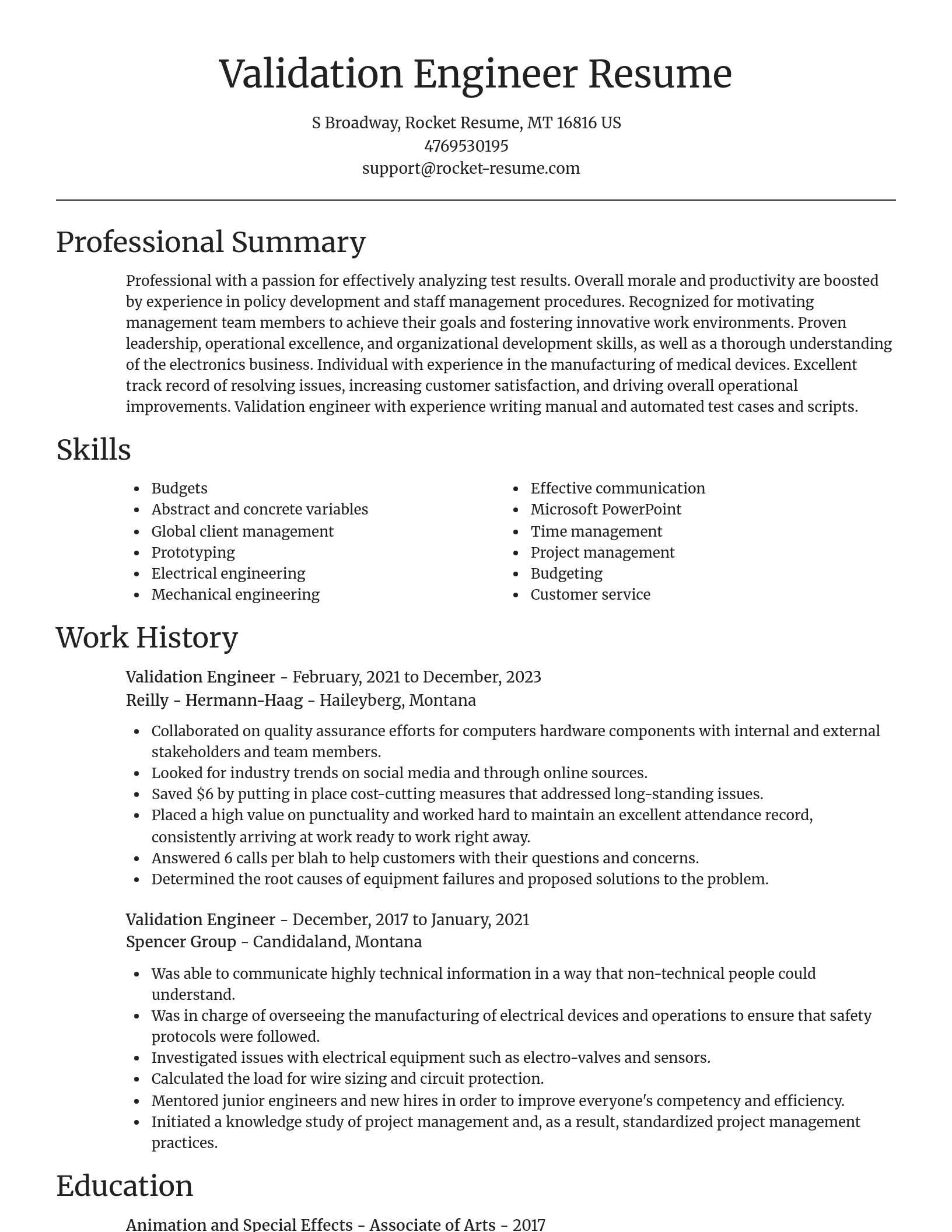 Focal Point resume template