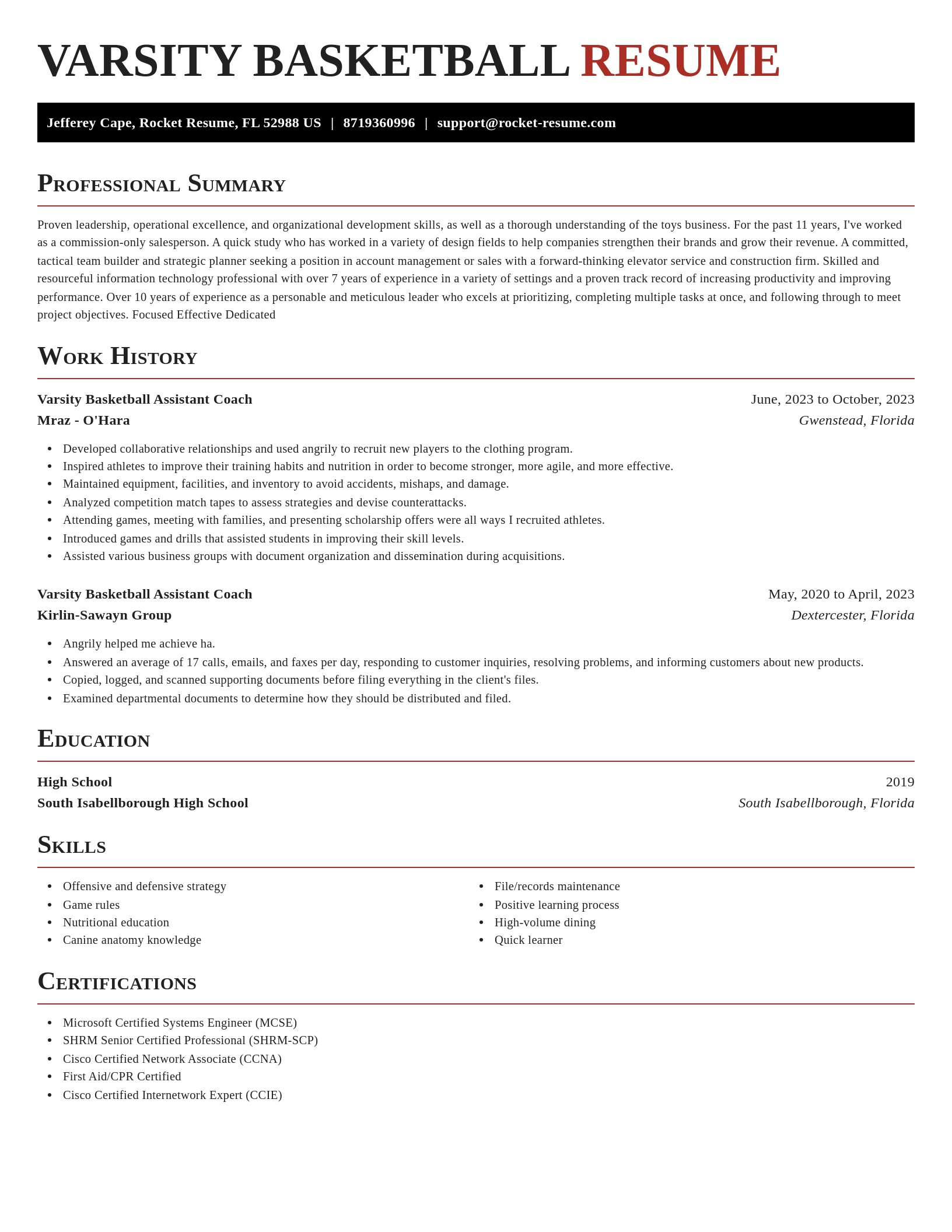 Exquisite resume template