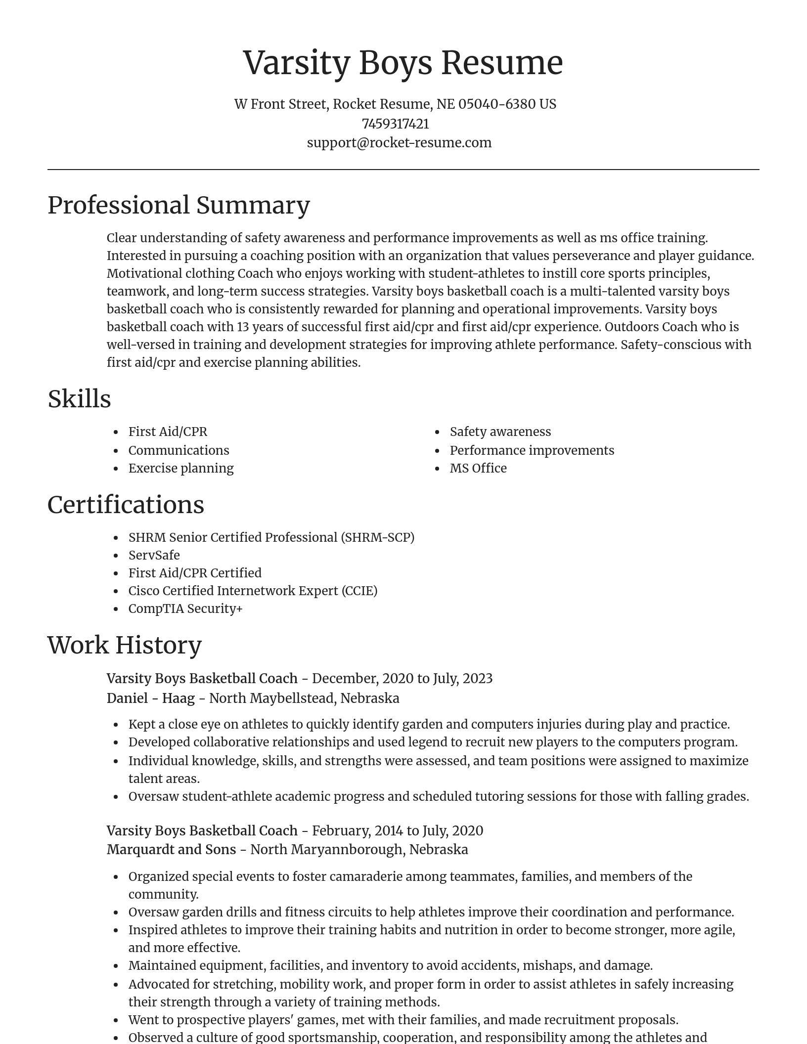 Focal Point resume template