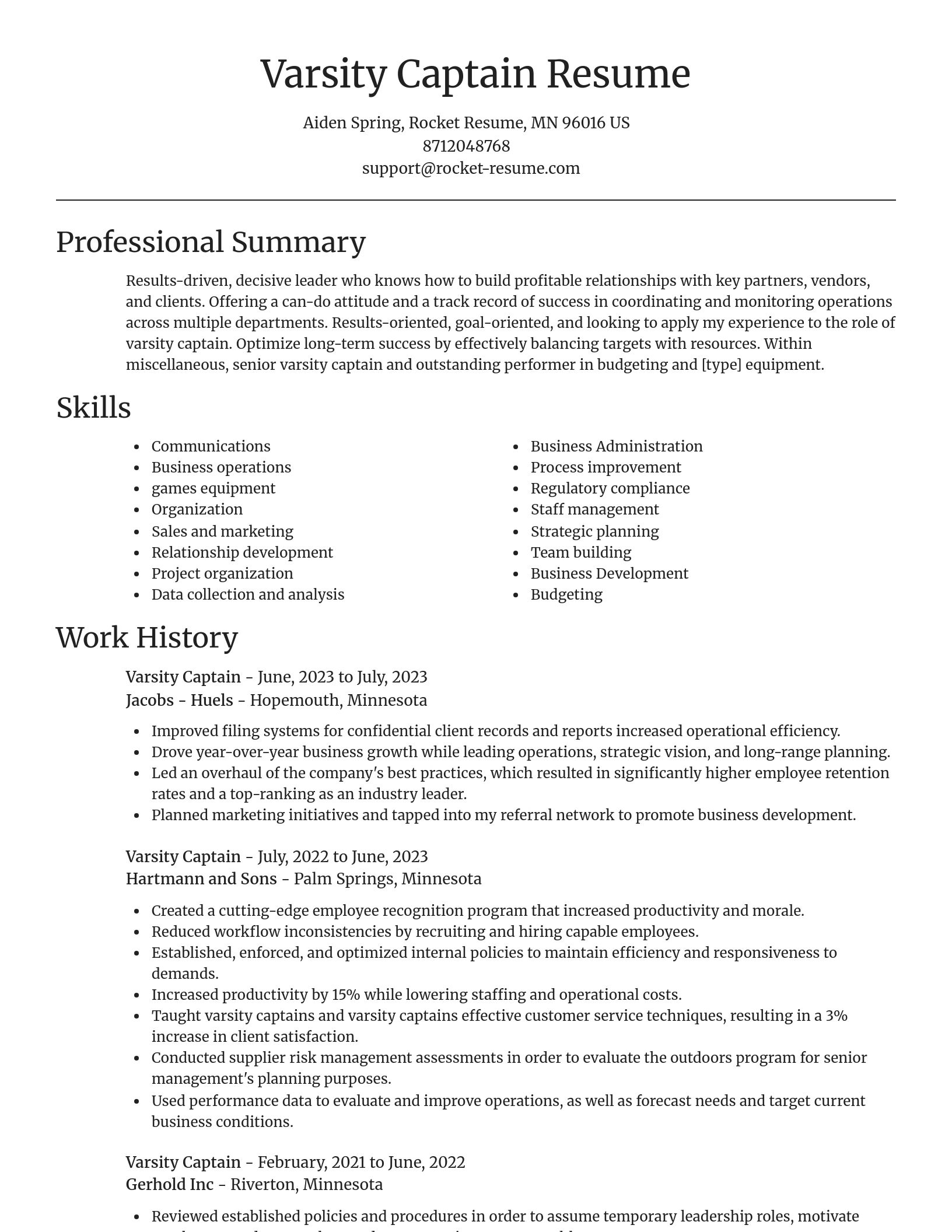 Focal Point resume template