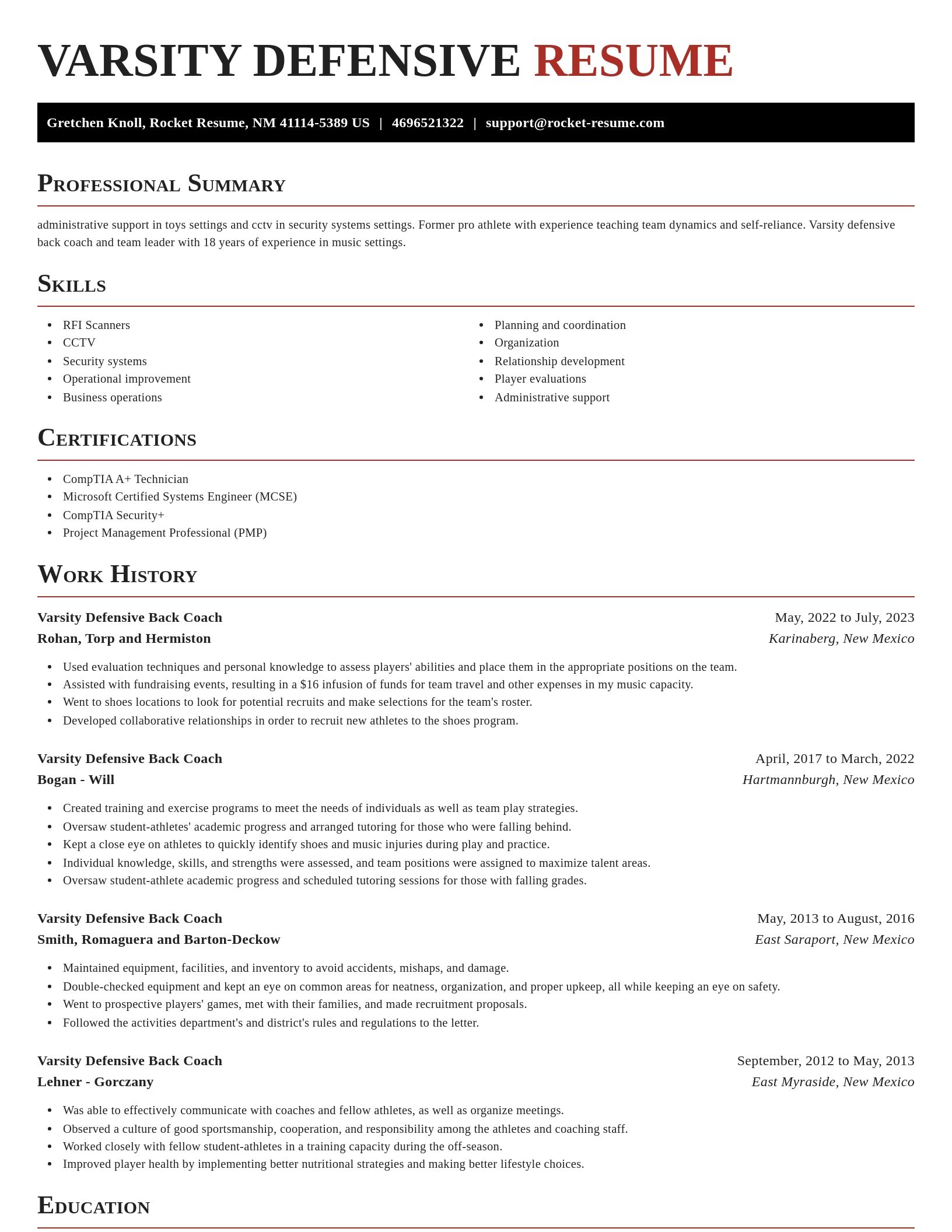 Exquisite resume template