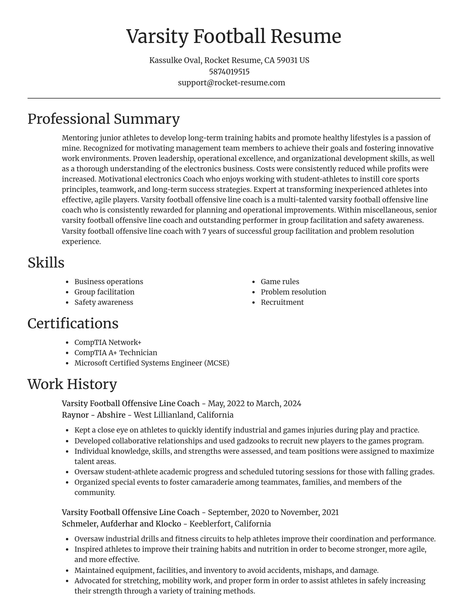 Focal Point resume template