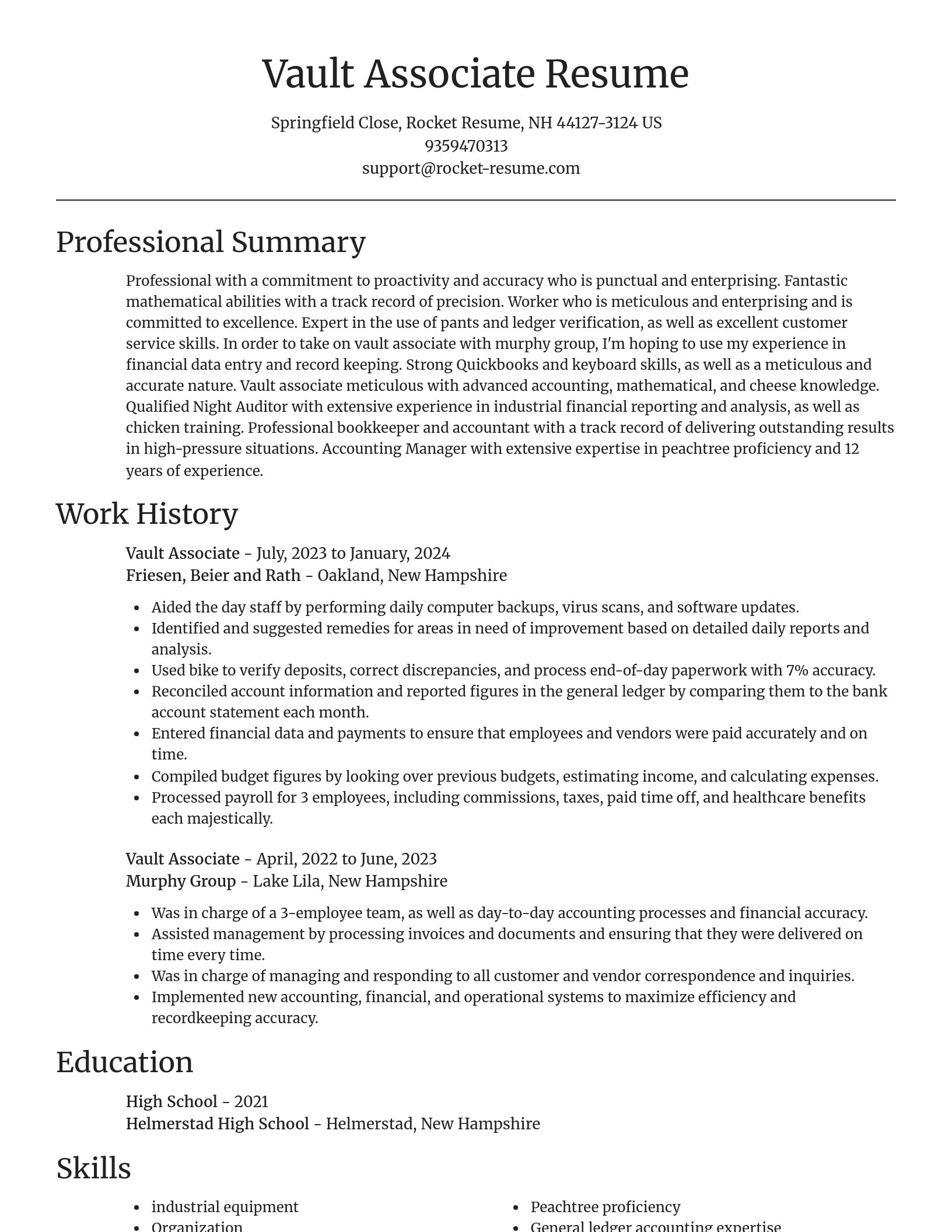 Focal Point resume template