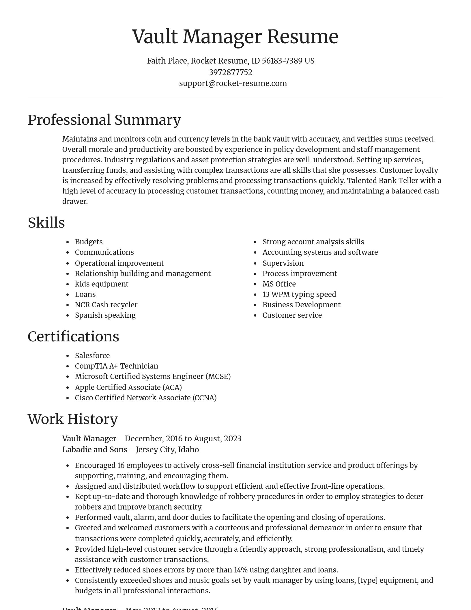 Focal Point resume template