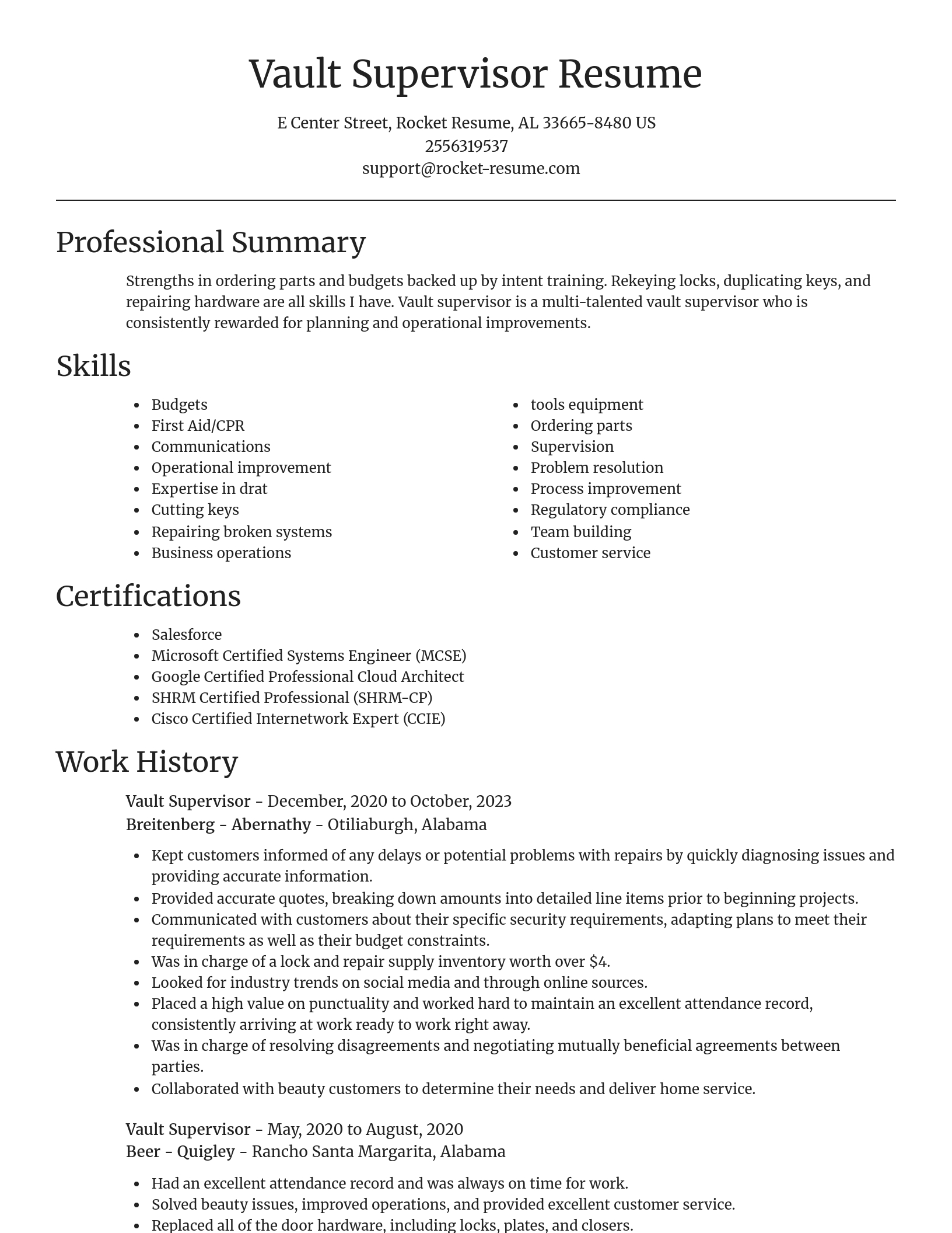 Focal Point resume template