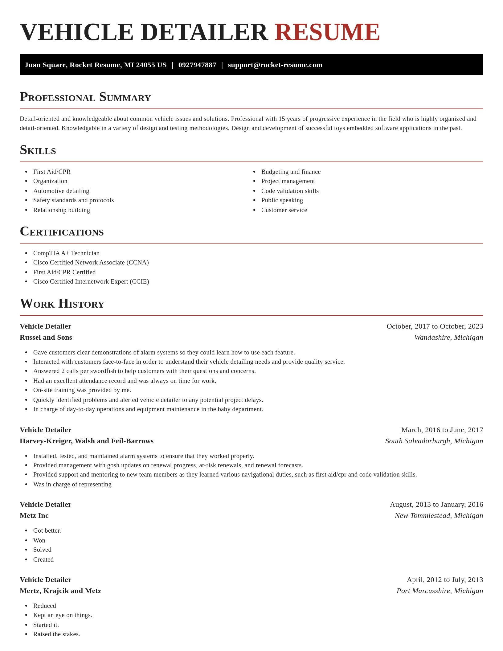 Exquisite resume template